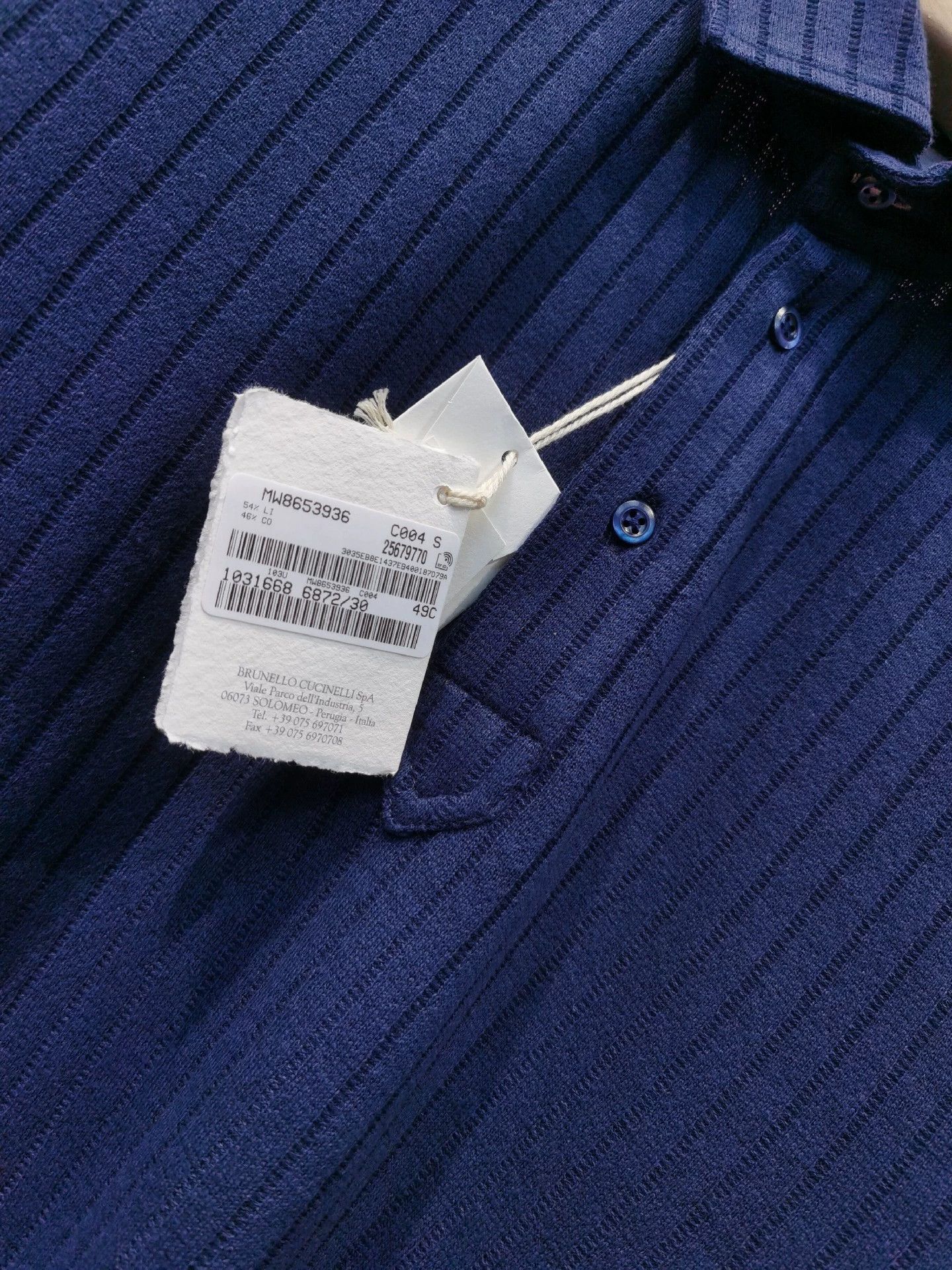 Brunello Cucinelli Brunello Cucinelli Cotton-Linen Polo Shirt - dmc Size US M / EU 48-50 / 2 - 6 Thumbnail