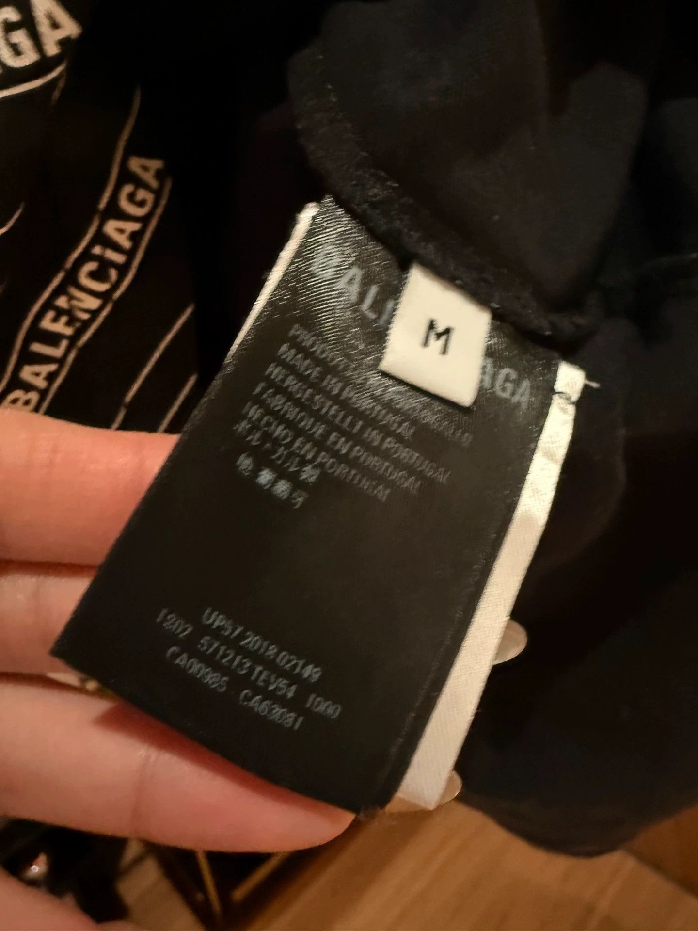 Balenciaga Balenciaga Black Logo Print Short Sleeve T-Shirt - dmc Size US M / EU 48-50 / 2 - 3 Thumbnail