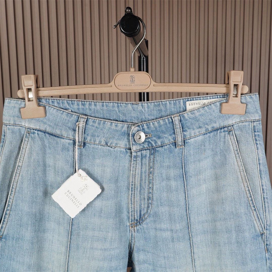 Brunello Cucinelli Brunello Cucinelli Light Wash Jeans - dmc Size US 31 - 3 Thumbnail