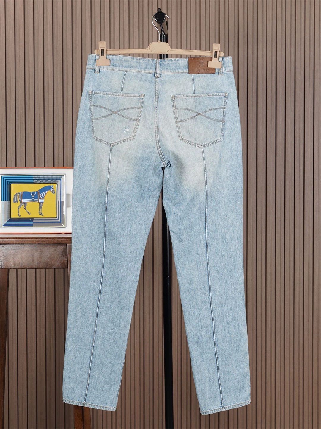Brunello Cucinelli Brunello Cucinelli Light Wash Jeans - dmc Size US 31 - 2 Thumbnail