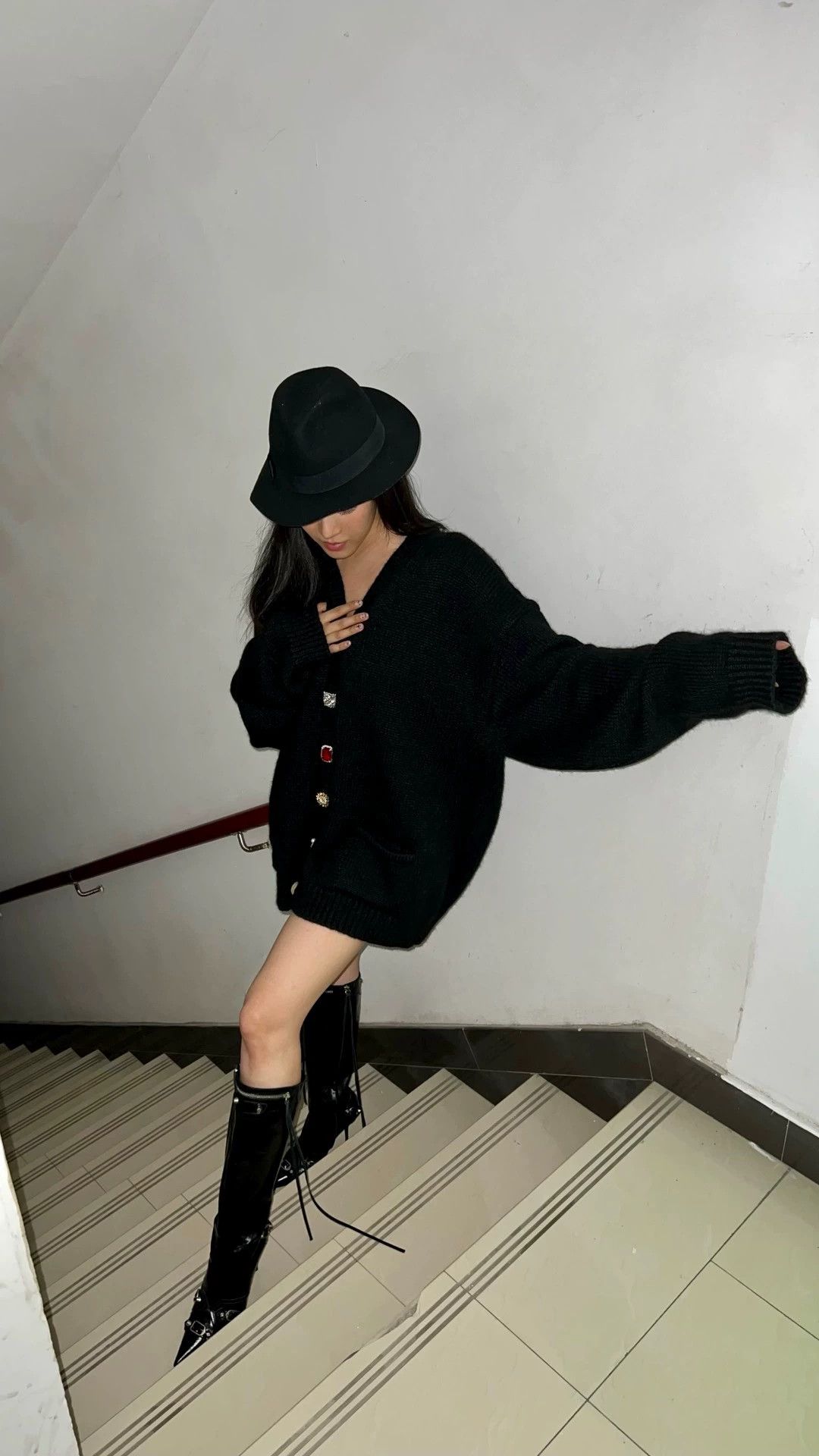 Vetements Vetements 22 Black Cardigan with Jewel Buttons - dmc Size US S / EU 44-46 / 1 - 7 Thumbnail