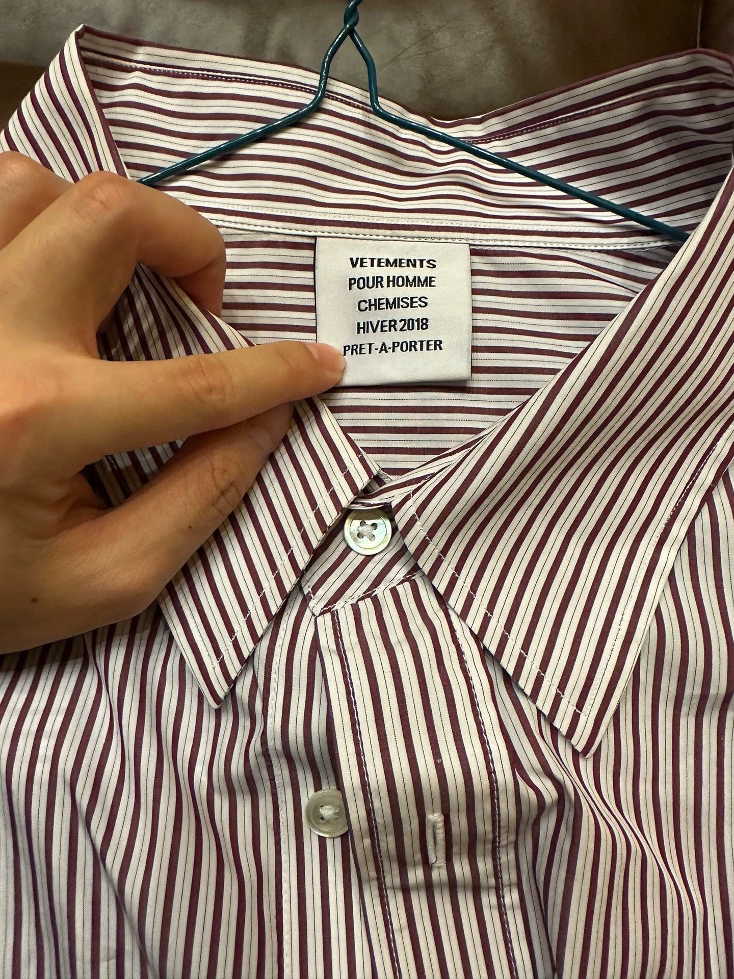 Vetements Vetements Striped Shirt Demna Gvasalia XS - dmc Size US XS / EU 42 / 0 - 3 Thumbnail