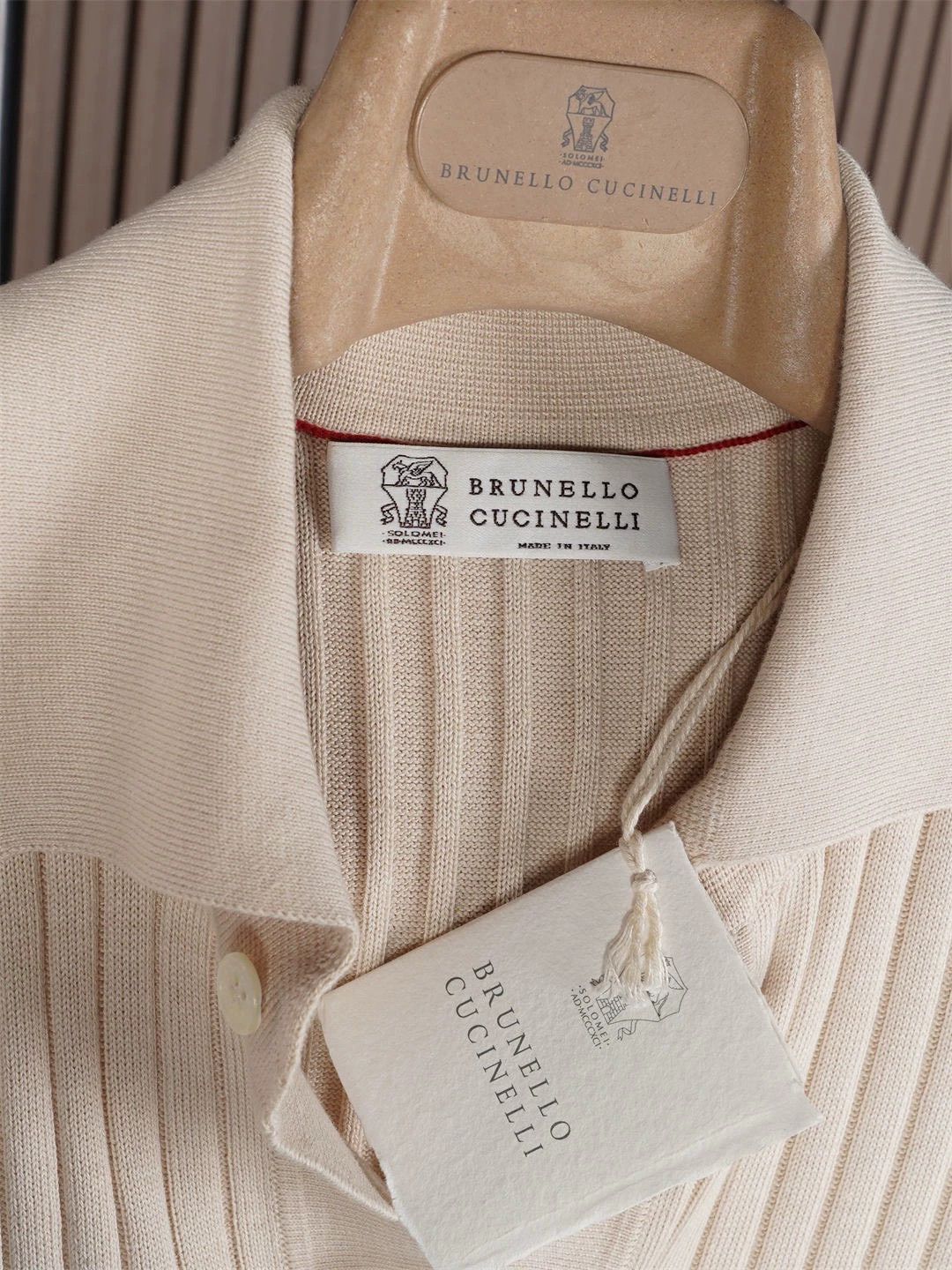 Brunello Cucinelli Brunello Cucinelli Cotton Knit Polo - dmc Size US L / EU 52-54 / 3 - 5 Thumbnail