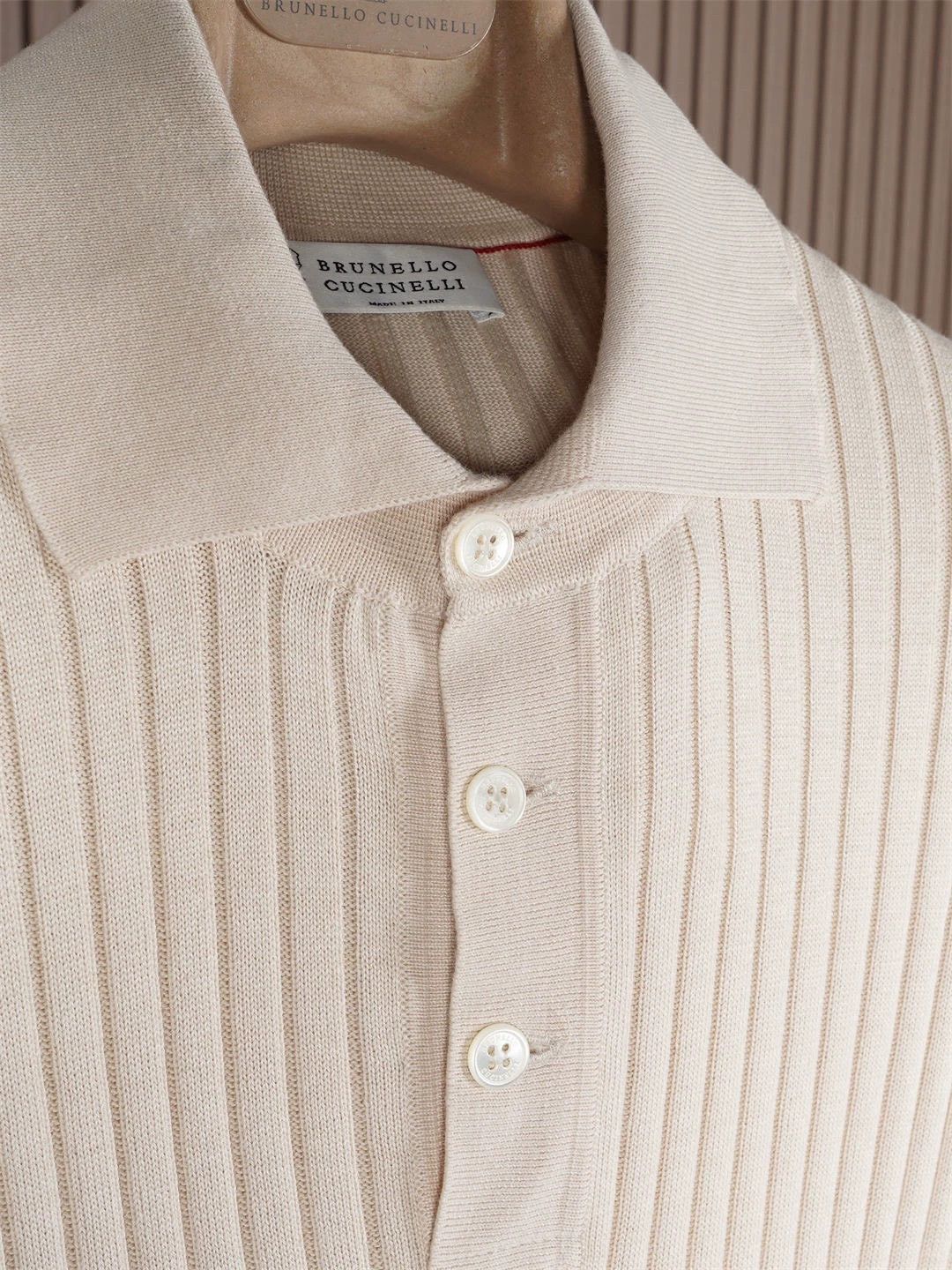 Brunello Cucinelli Brunello Cucinelli Cotton Knit Polo - dmc Size US L / EU 52-54 / 3 - 3 Thumbnail