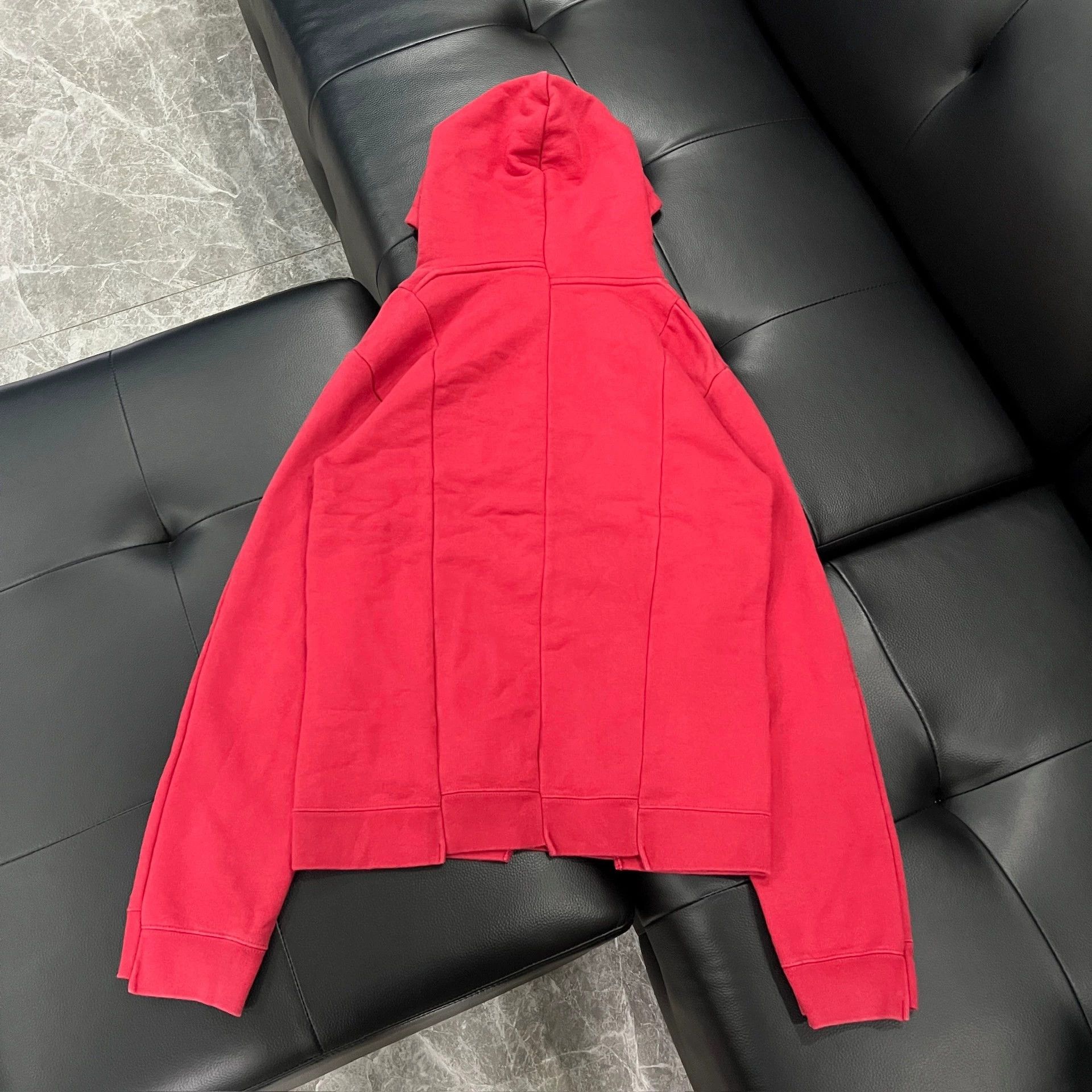 Vetements Vetements AW18 Deconstructed Red Hoodie - dmc Size US M / EU 48-50 / 2 - 2 Thumbnail