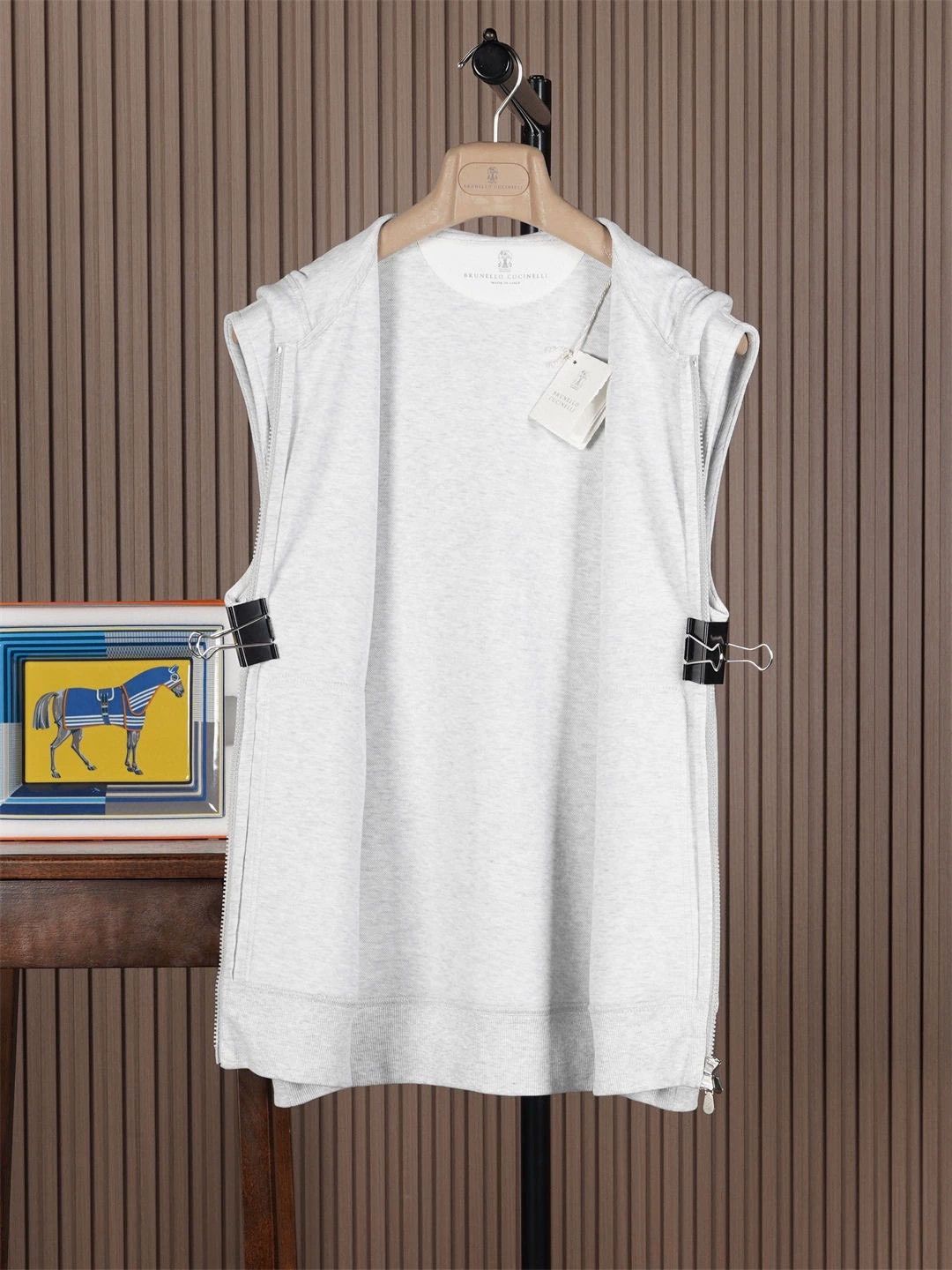 Brunello Cucinelli Brunello Cucinelli Hooded Sweatshirt Vest - dmc Size US M / EU 48-50 / 2 - 4 Thumbnail