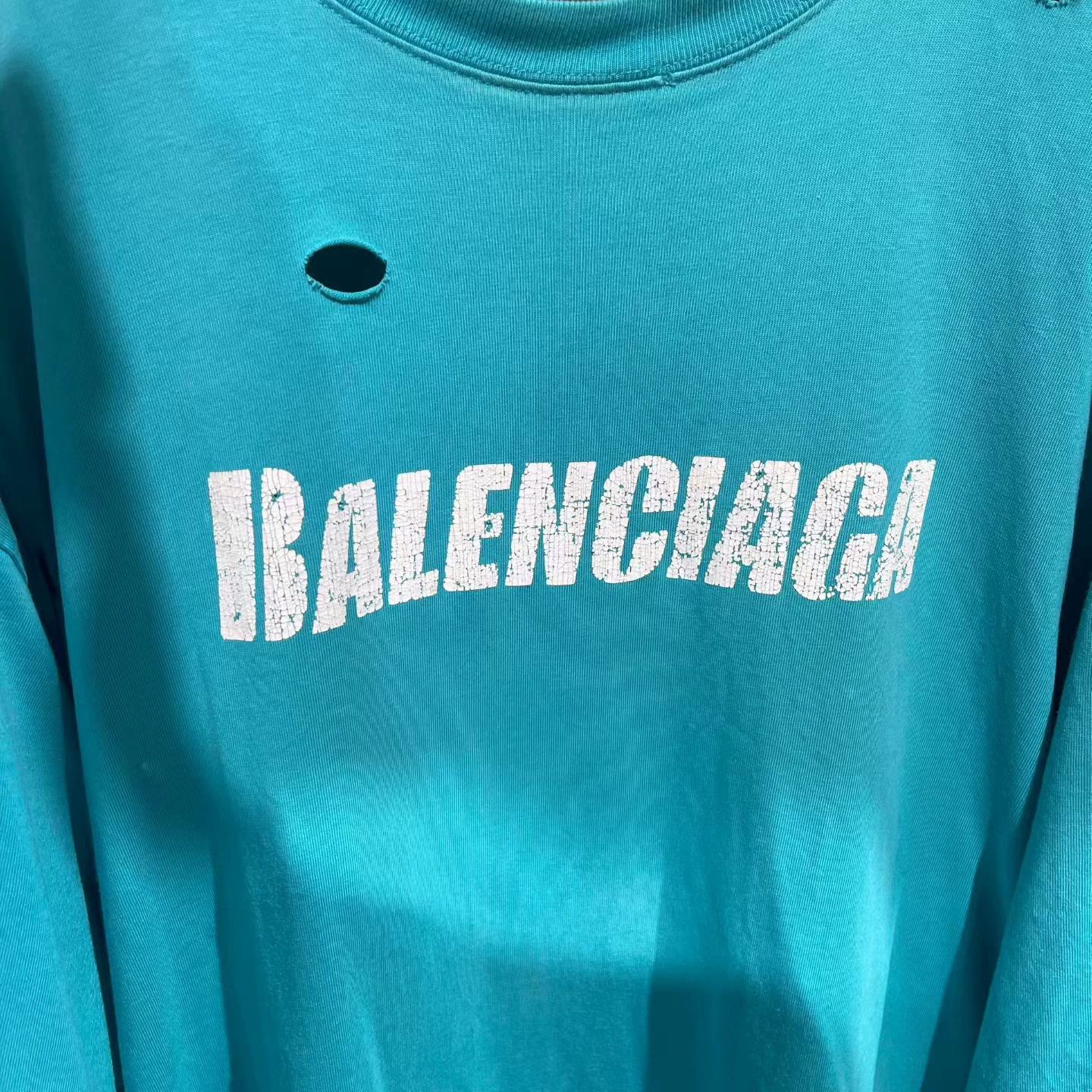 Balenciaga Balenciaga Green Logo Short Sleeve T-shirt - dmc Size US XS / EU 42 / 0 - 6 Thumbnail