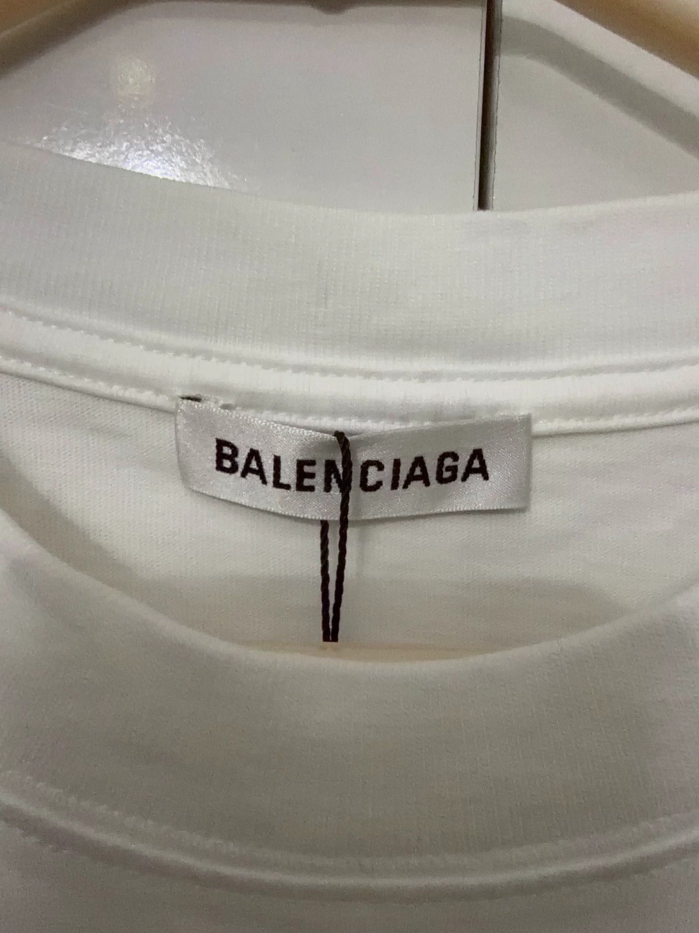 Balenciaga Balenciaga Logo Print Oversized White T-Shirt - dmc Size US M / EU 48-50 / 2 - 3 Thumbnail