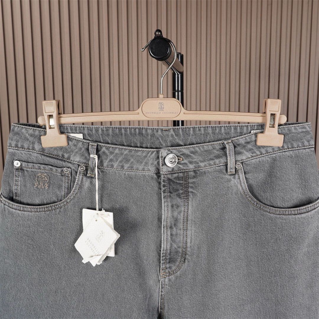 Brunello Cucinelli Brunello Cucinelli Men's Gray Jeans - dmc Size US 31 - 3 Thumbnail