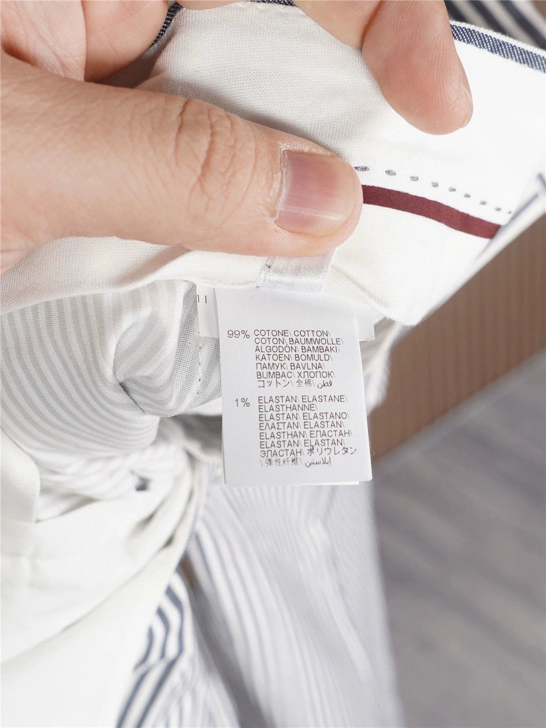 Brunello Cucinelli Brunello Cucinelli Blue White Stripe Casual Pants - dmc Size US 31 - 9 Thumbnail