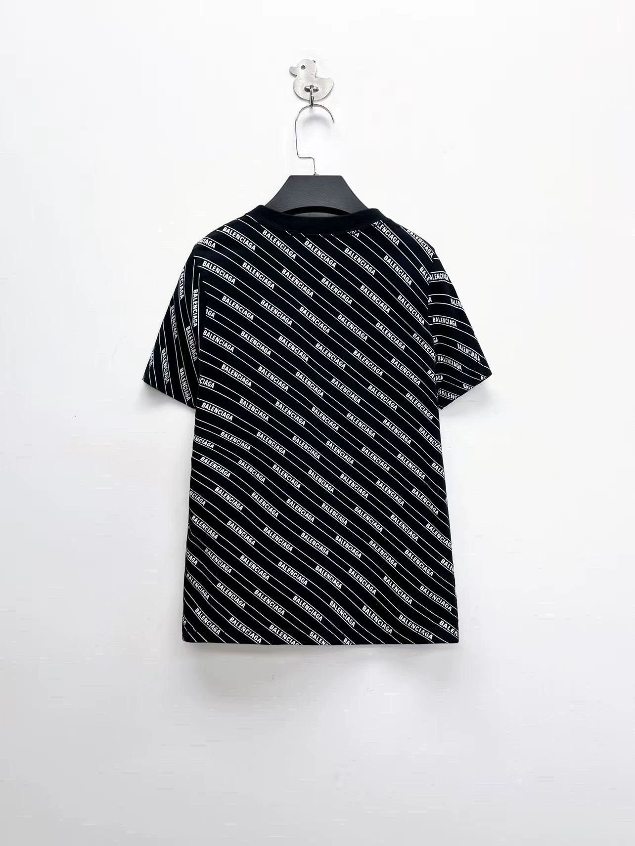 Balenciaga Balenciaga Black Logo Print Short Sleeve - dmc Size US XS / EU 42 / 0 - 2 Thumbnail
