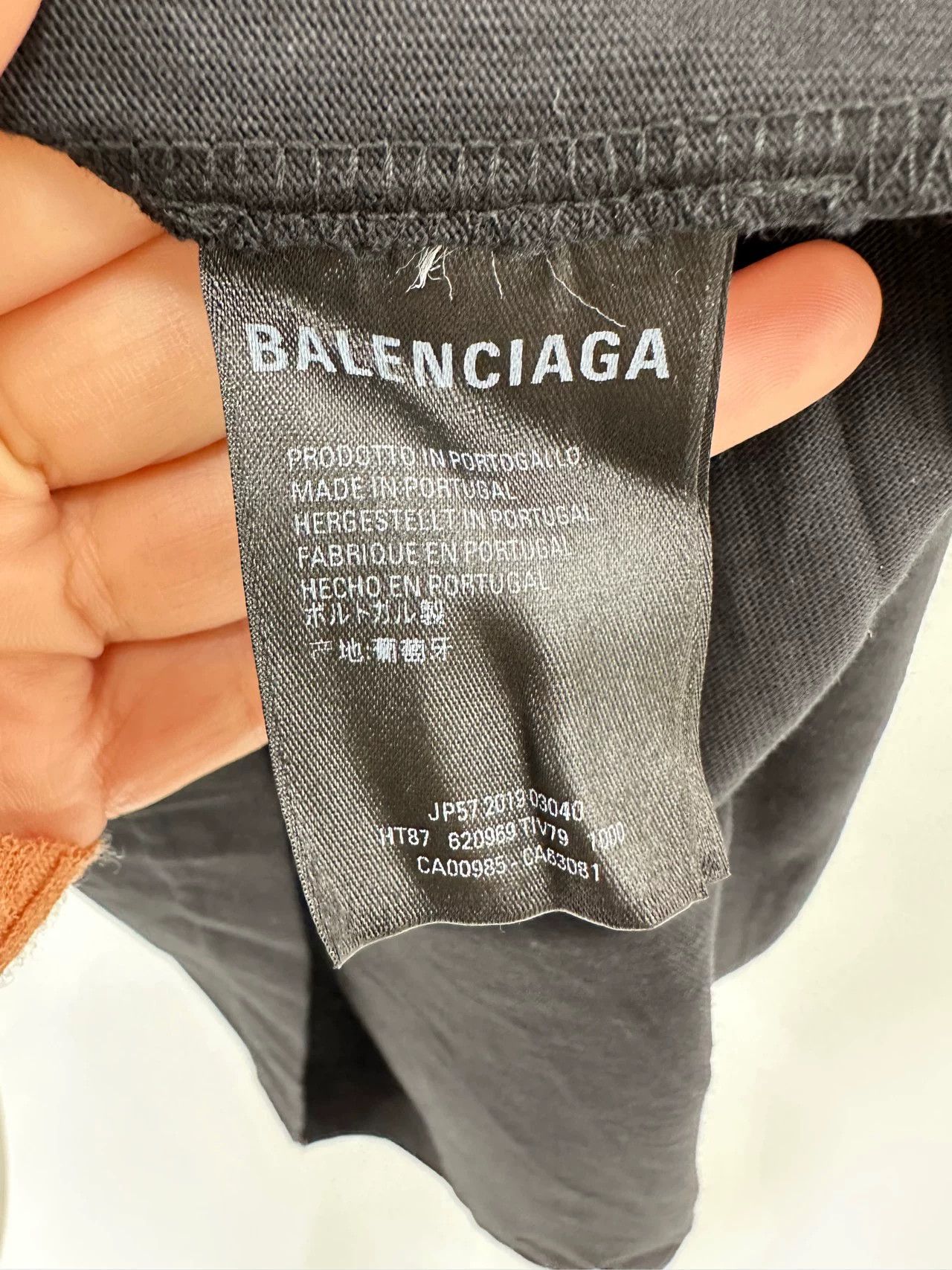 Balenciaga Balenciaga Logo Print Loose Short Sleeve T-Shirt - dmc Size US XXL / EU 58 / 5 - 4 Thumbnail