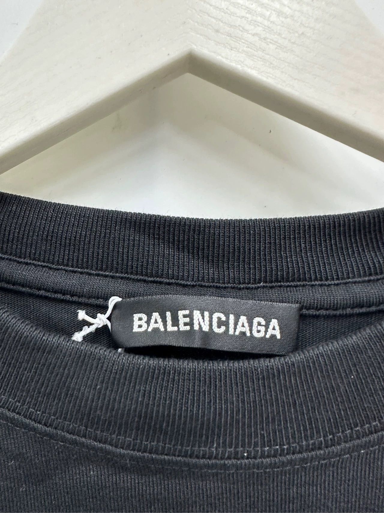Balenciaga Balenciaga Logo Print Loose Short Sleeve T-Shirt - dmc Size US XXL / EU 58 / 5 - 3 Thumbnail