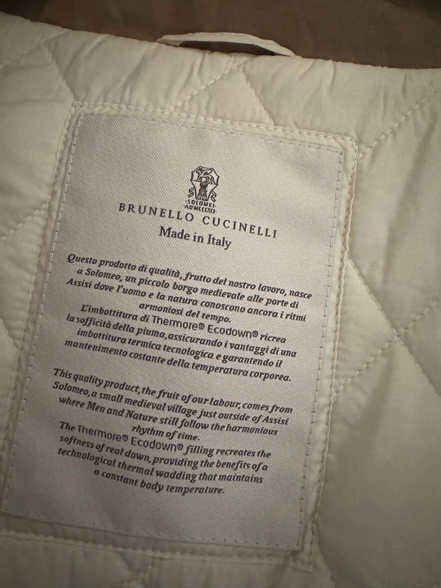 Brunello Cucinelli Brunello Cucinelli Beige Jacket Size 42 - dmc Size US M / EU 48-50 / 2 - 4 Thumbnail