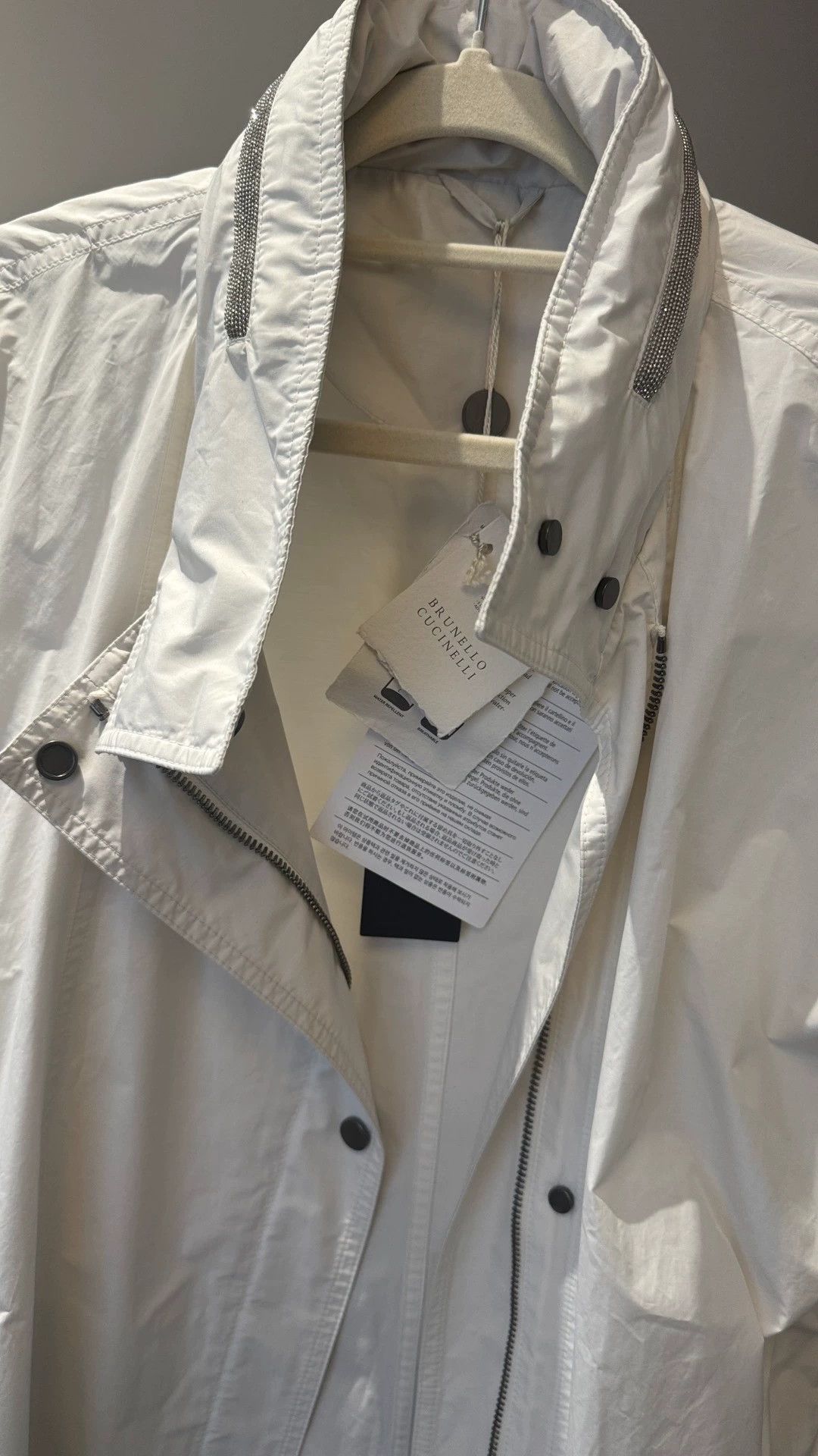Brunello Cucinelli Brunello Cucinelli White Long Trench Coat - dmc Size US M / EU 48-50 / 2 - 2 Thumbnail