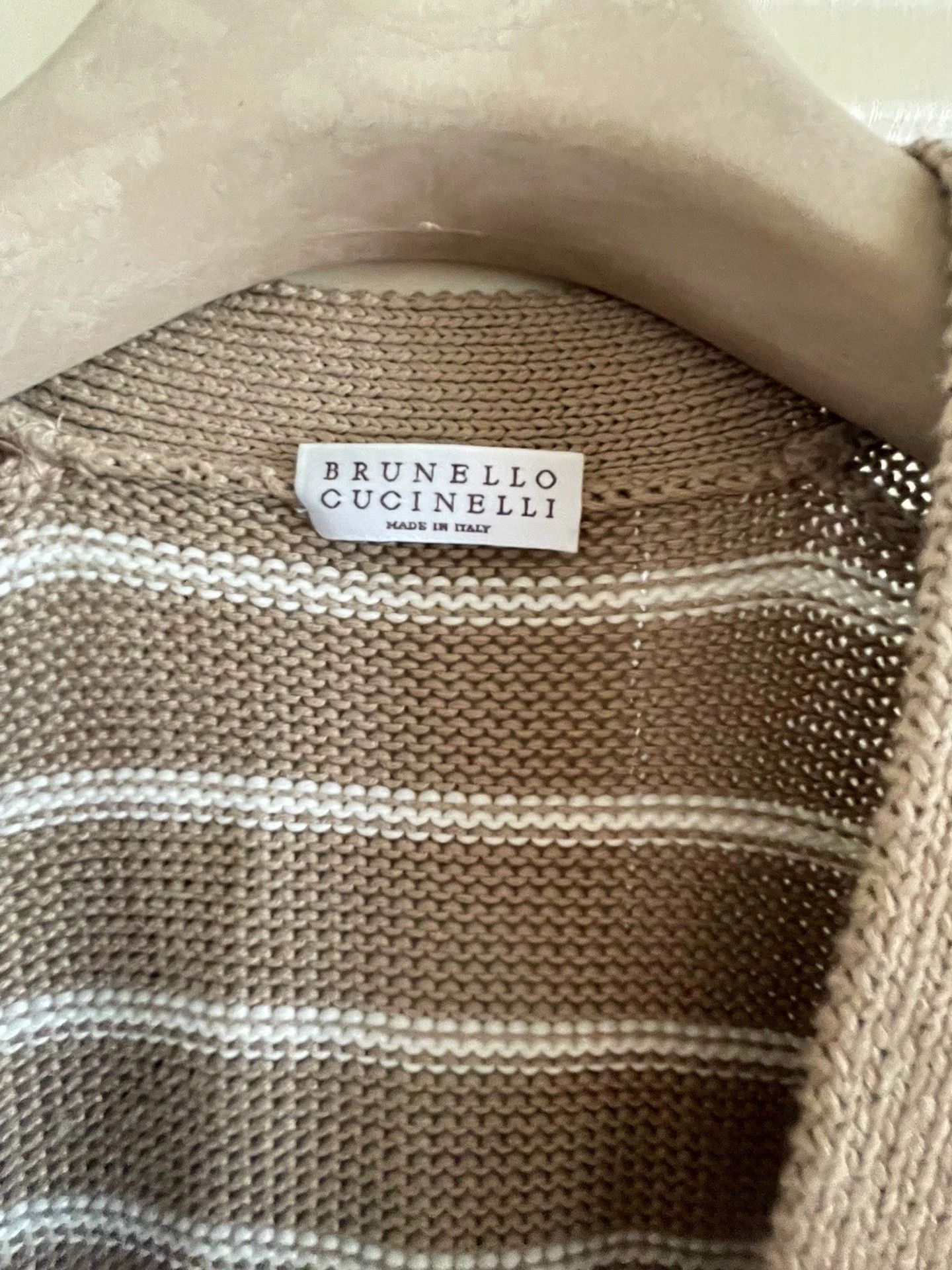 Brunello Cucinelli Brunello Cucinelli Striped Beaded Vest - dmc Size US M / EU 48-50 / 2 - 4 Thumbnail