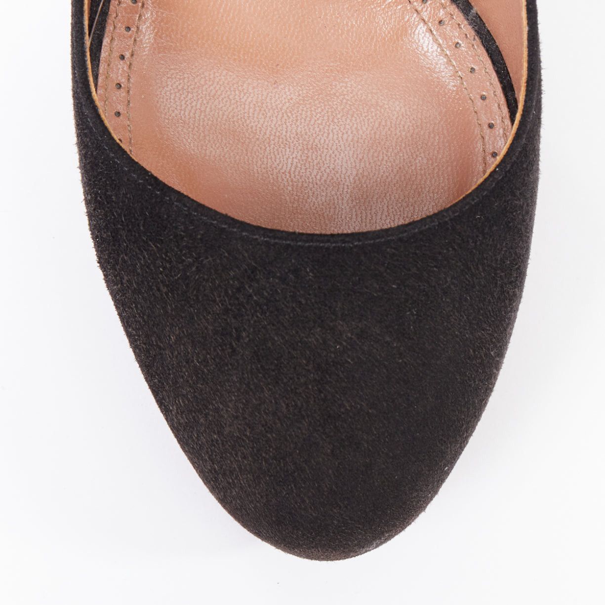 Alaia ALAIA black suede leather almond toe high heel court pumps EU35.5 Size US 5.5 / IT 35.5 - 6 Thumbnail