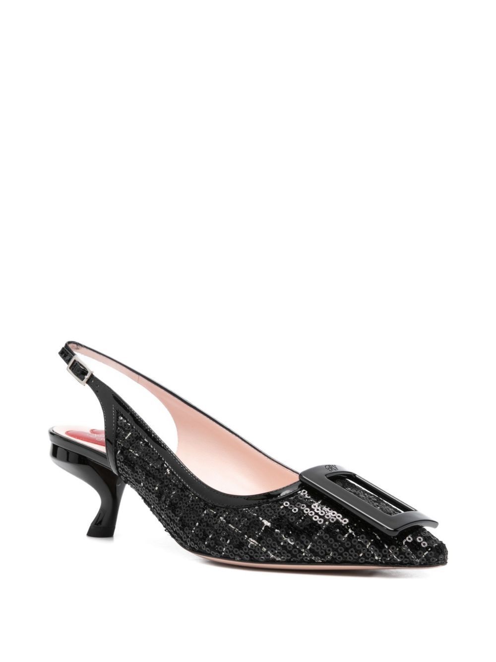 Roger Vivier TWEED SLINGBACK PUMPS Size US 7 / IT 37 - 4 Thumbnail