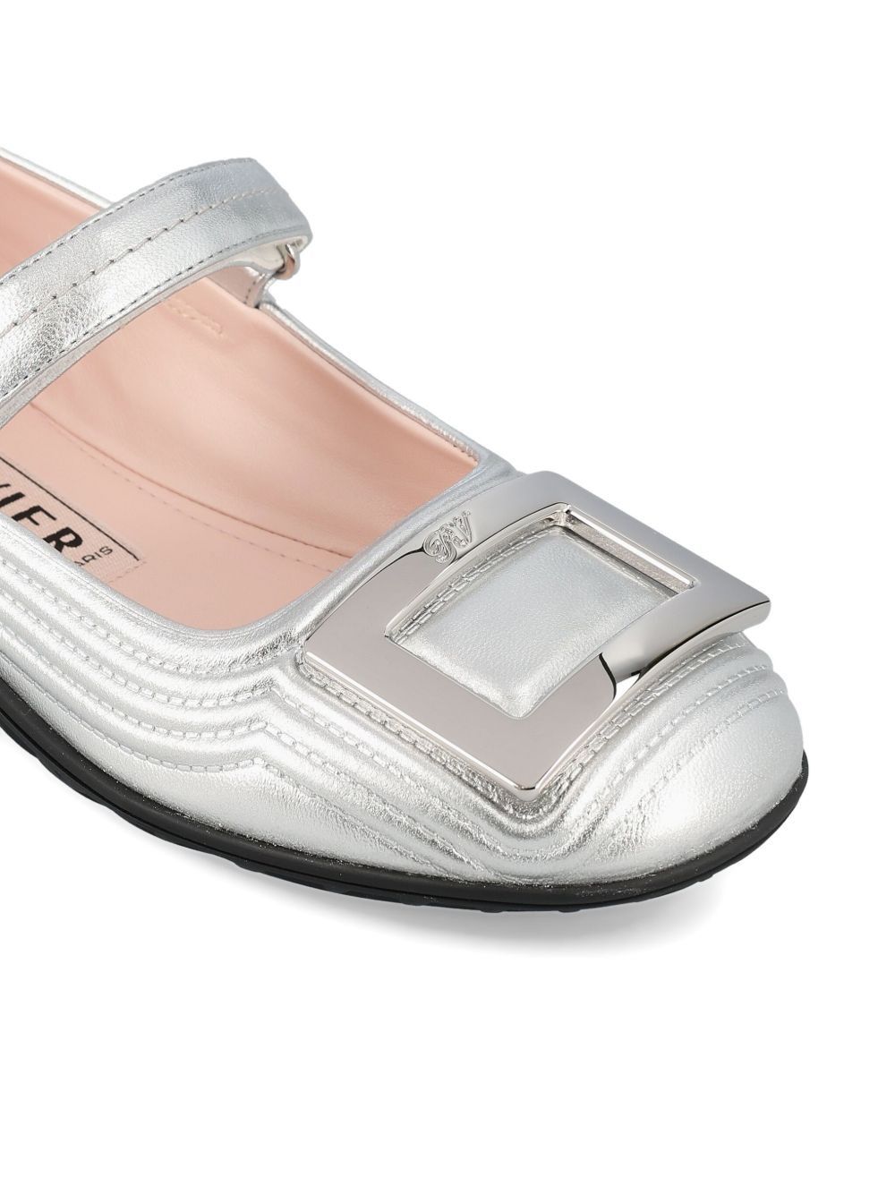 Roger Vivier VIV LOW LEATHER BALLETS Size US 6.5 / IT 36.5 - 4 Thumbnail