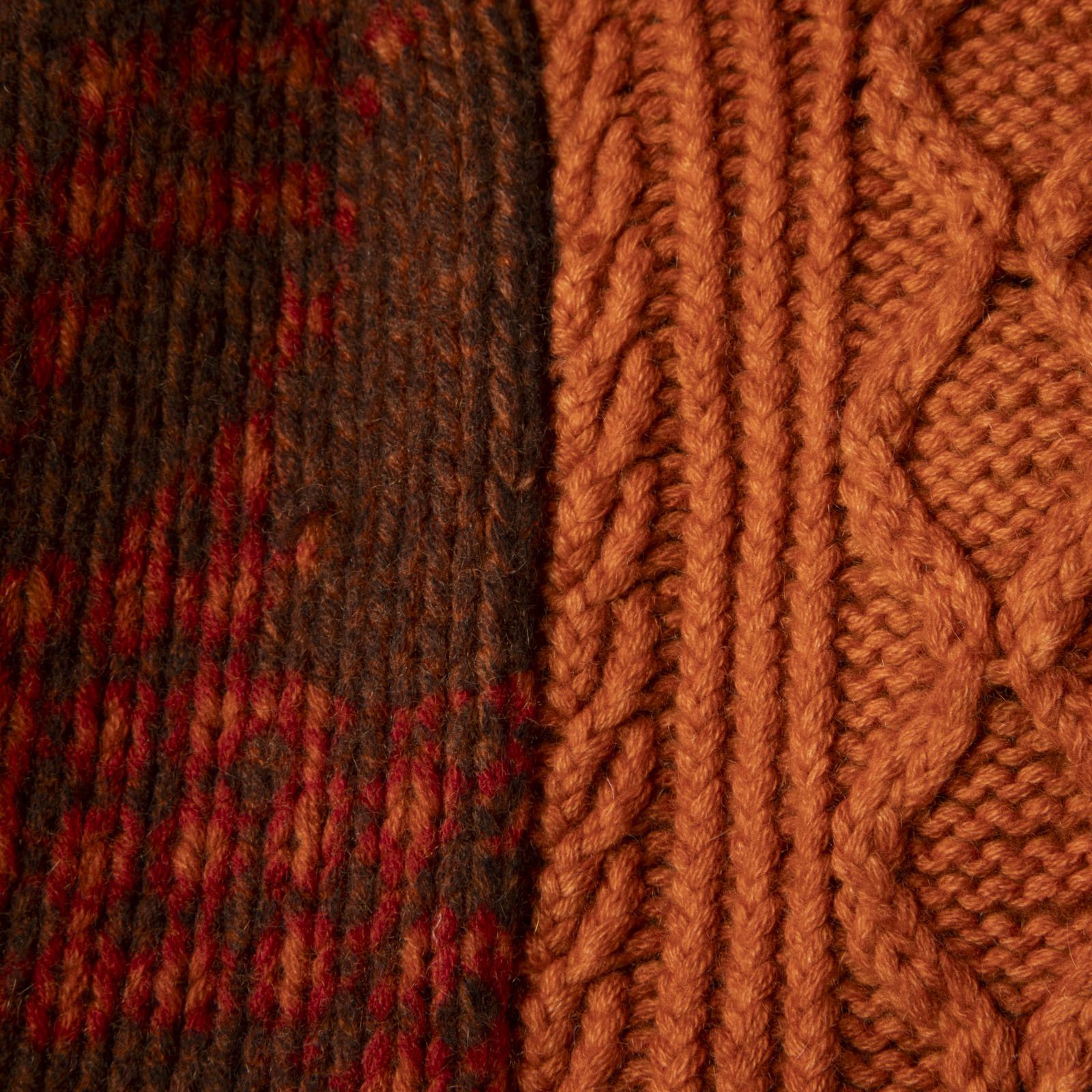 Etro Orange Wool Knit V-Neck Jumper Size S / US 4 / IT 40 - 3 Thumbnail