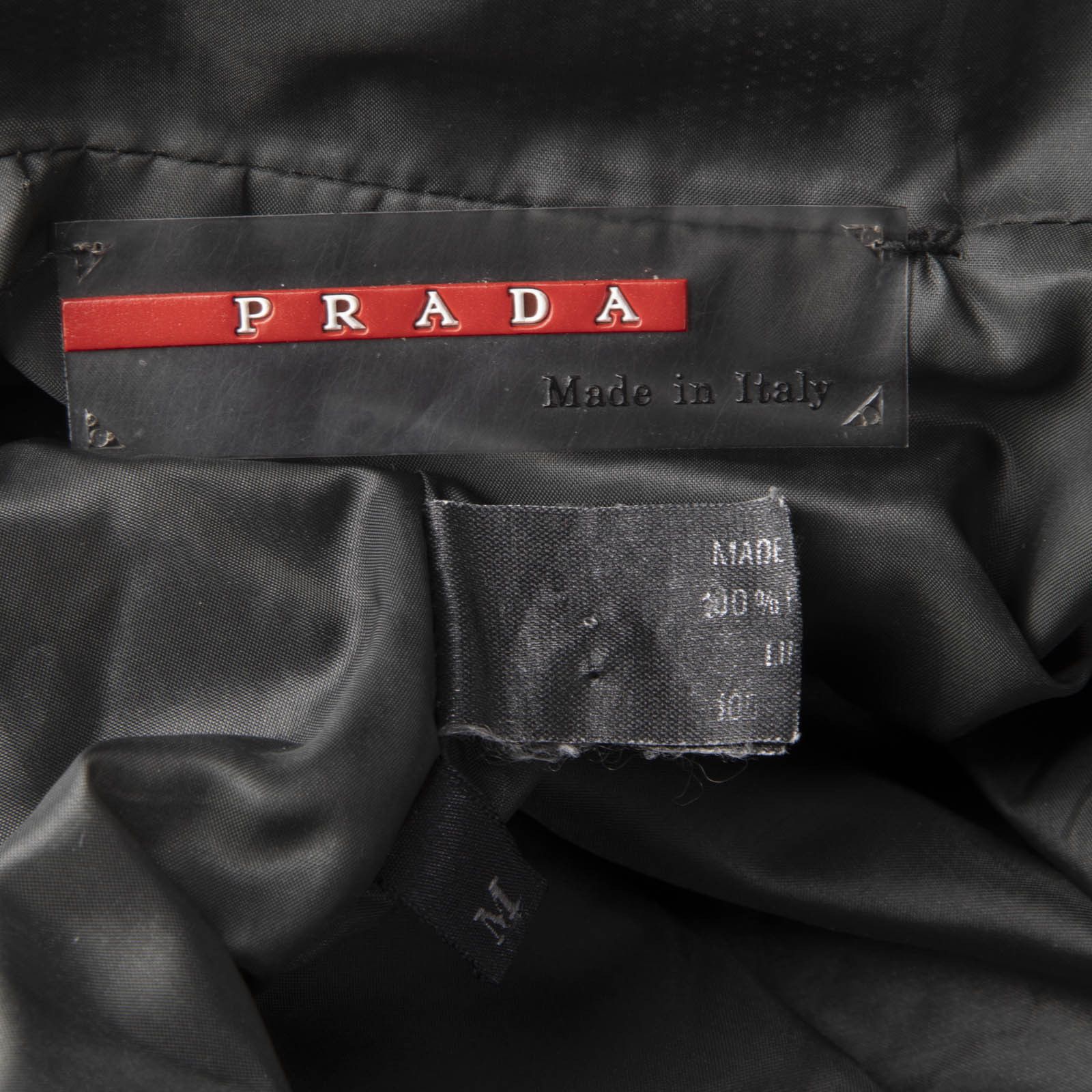 Prada Prada Sport Black Front Zip Jacket Size M / US 6-8 / IT 42-44 - 4 Thumbnail
