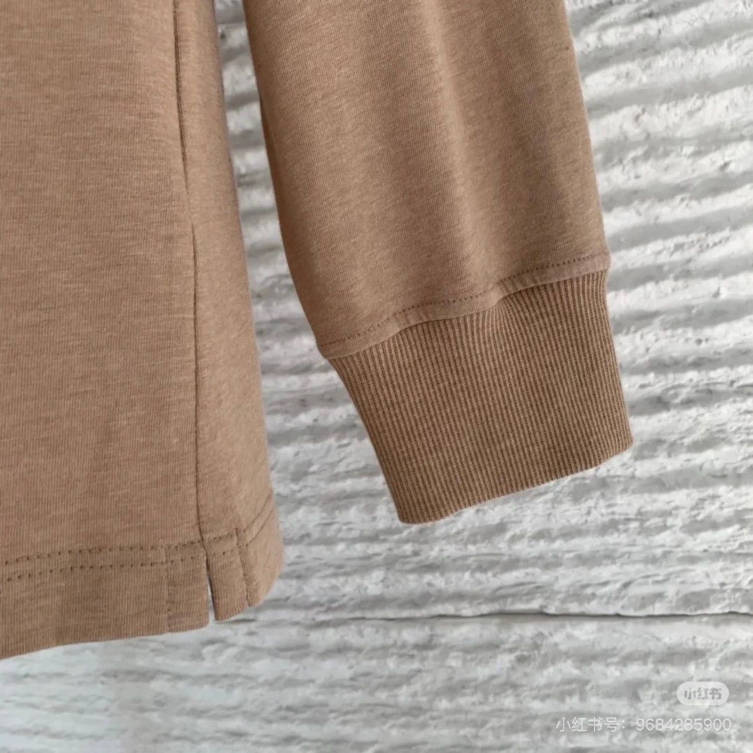 Brunello Cucinelli Brunello Cucinelli Men's Long Sleeve Tee - dmc Size US S / EU 44-46 / 1 - 6 Thumbnail