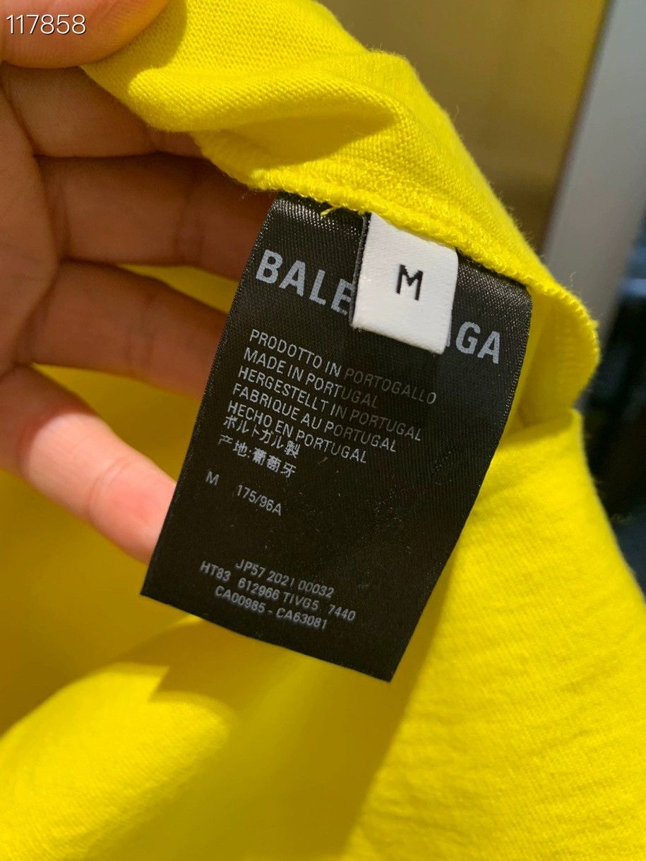 Balenciaga Balenciaga New Logo Yellow T-shirt - dmc Size US M / EU 48-50 / 2 - 4 Thumbnail