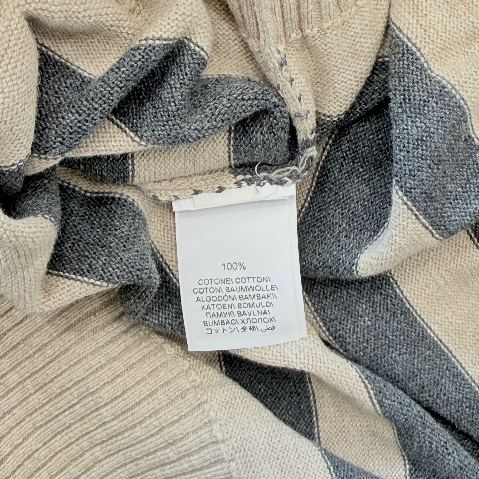 Brunello Cucinelli Brunello Cucinelli Striped Zip Sweater - dmc Size US L / EU 52-54 / 3 - 6 Thumbnail