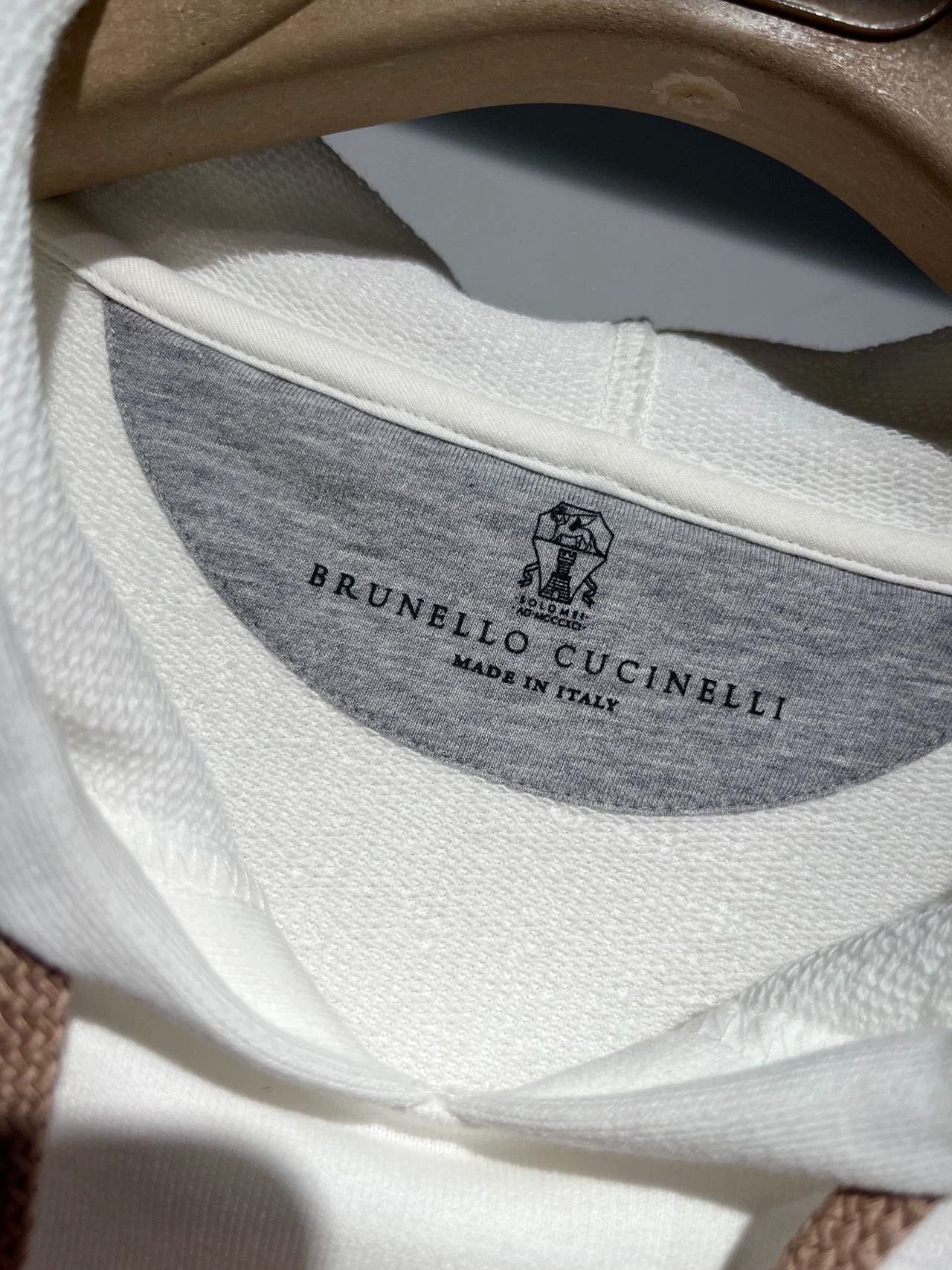 Brunello Cucinelli Brunello Cucinelli White Hoodie Sweatshirt - dmc Size US S / EU 44-46 / 1 - 4 Thumbnail