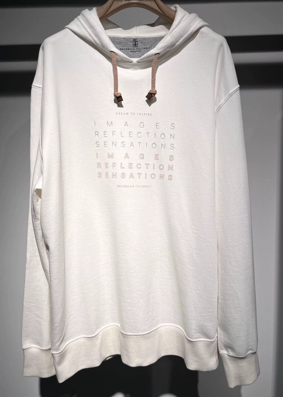Brunello Cucinelli Brunello Cucinelli White Hoodie Sweatshirt - dmc Size US S / EU 44-46 / 1 - 2 Thumbnail