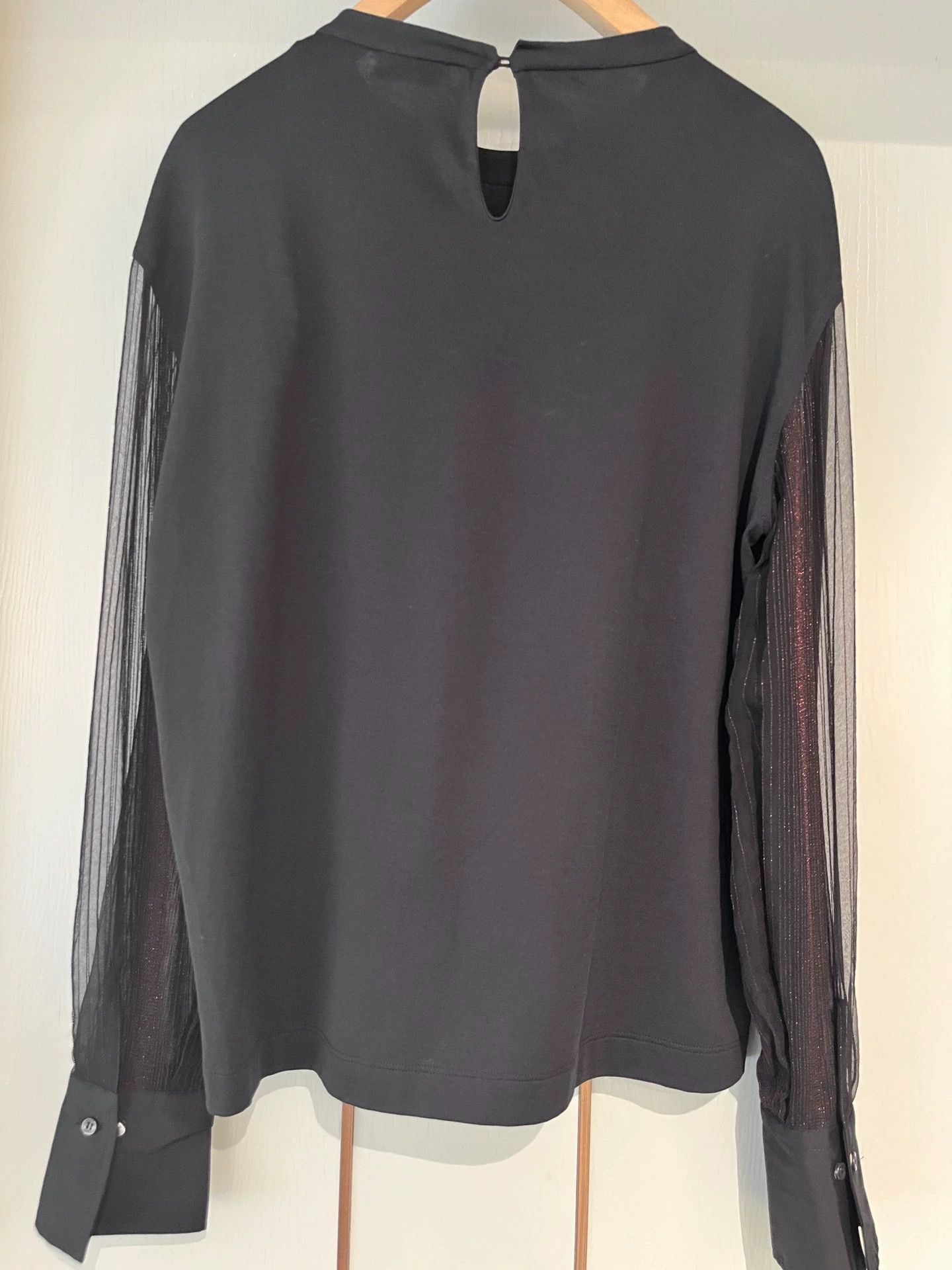 Brunello Cucinelli Brunello Cucinelli Organza Long-Sleeve Top - dmc Size US L / EU 52-54 / 3 - 2 Thumbnail