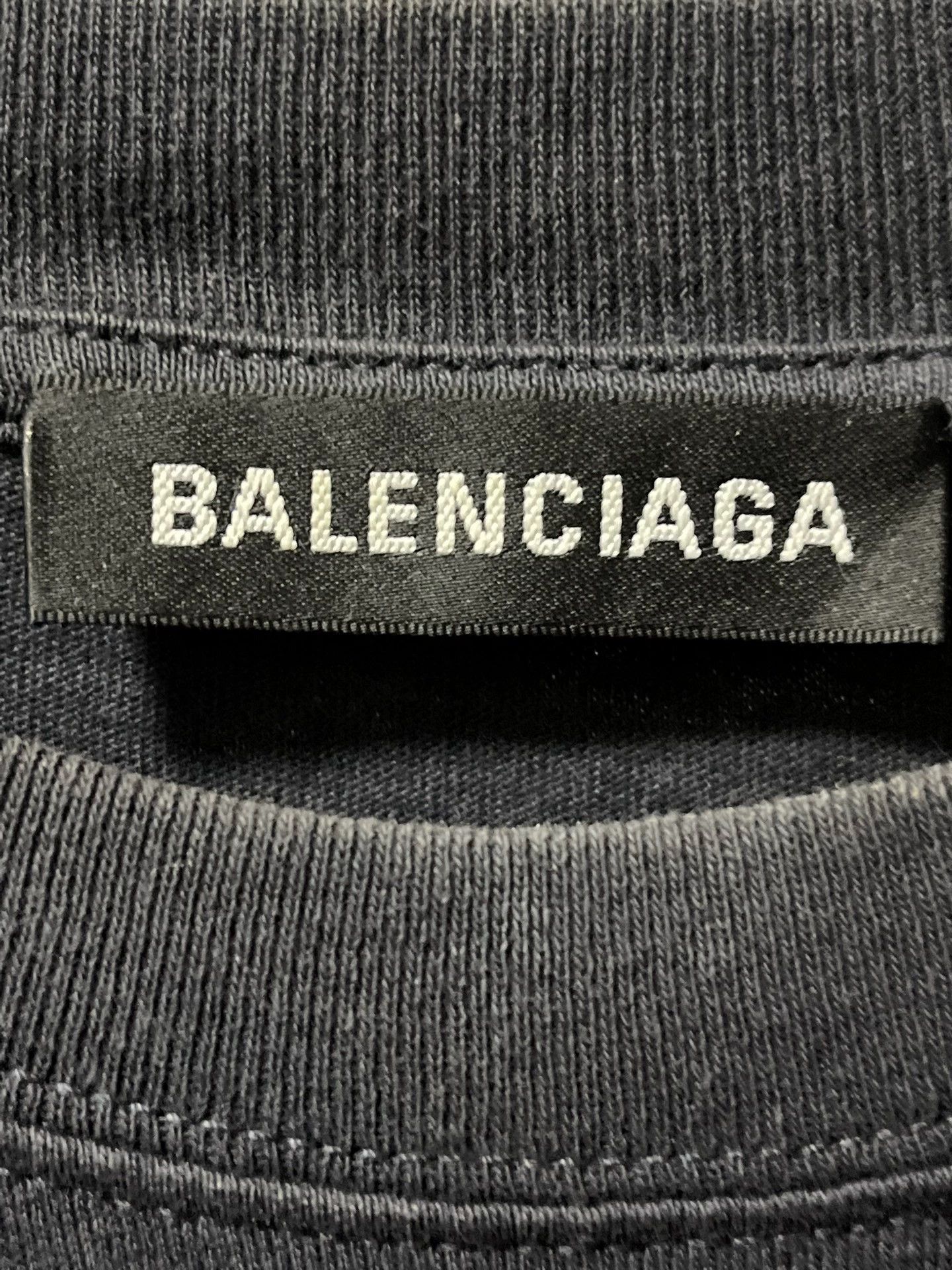 Balenciaga Balenciaga Blue Band Graphic Short Sleeve - dmc Size US XS / EU 42 / 0 - 2 Thumbnail