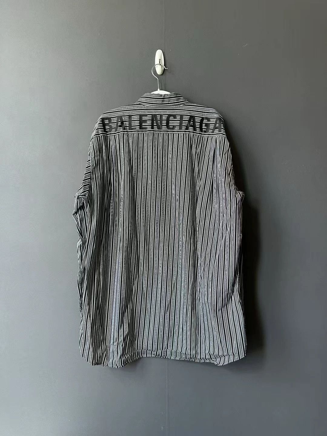 Balenciaga Balenciaga Striped Button-Up Shirt - dmc Size US XL / EU 56 / 4 - 2 Thumbnail