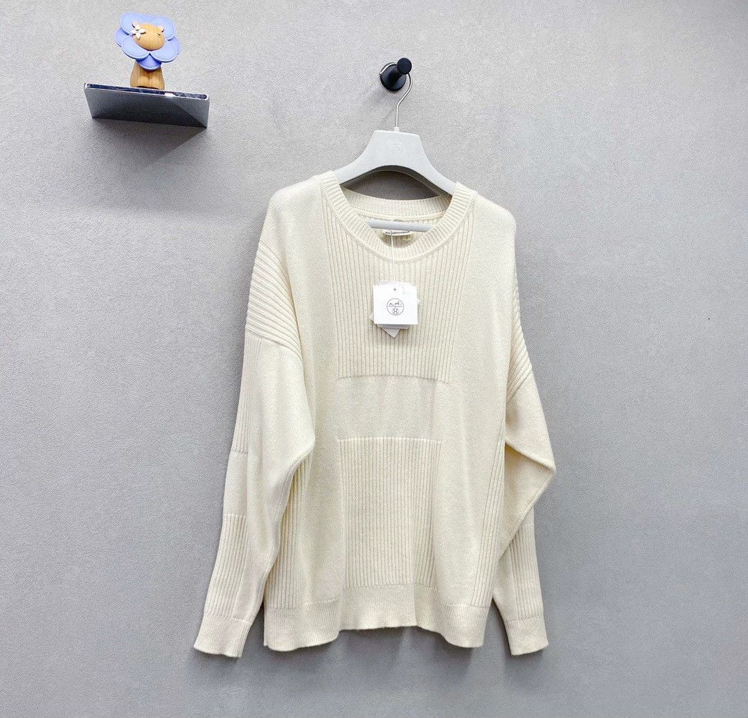 Hermes Hermès Cream Cashmere Knit Sweater - dmc Size US S / EU 44-46 / 1 - 4 Thumbnail
