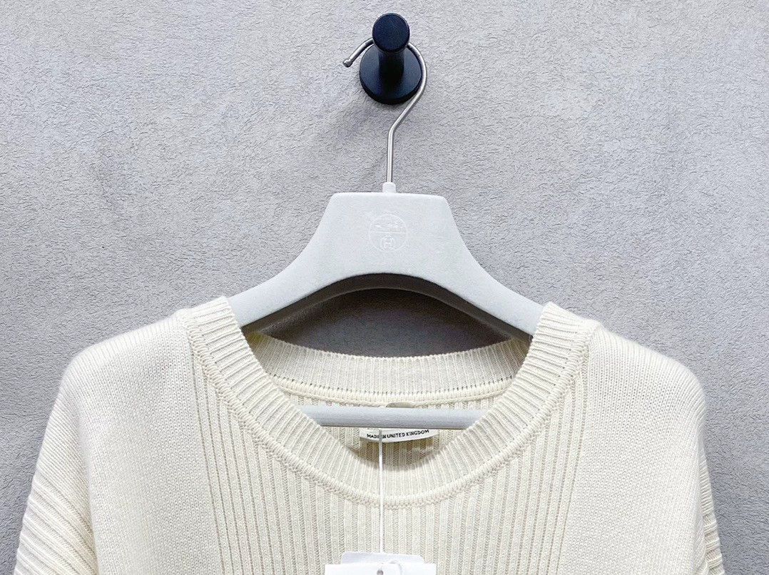 Hermes Hermès Cream Cashmere Knit Sweater - dmc Size US S / EU 44-46 / 1 - 5 Thumbnail