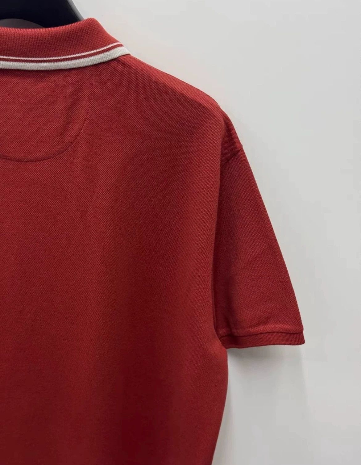 Loro Piana Loro Piana Red Stripe Short-Sleeve Polo - dmc Size US M / EU 48-50 / 2 - 4 Thumbnail