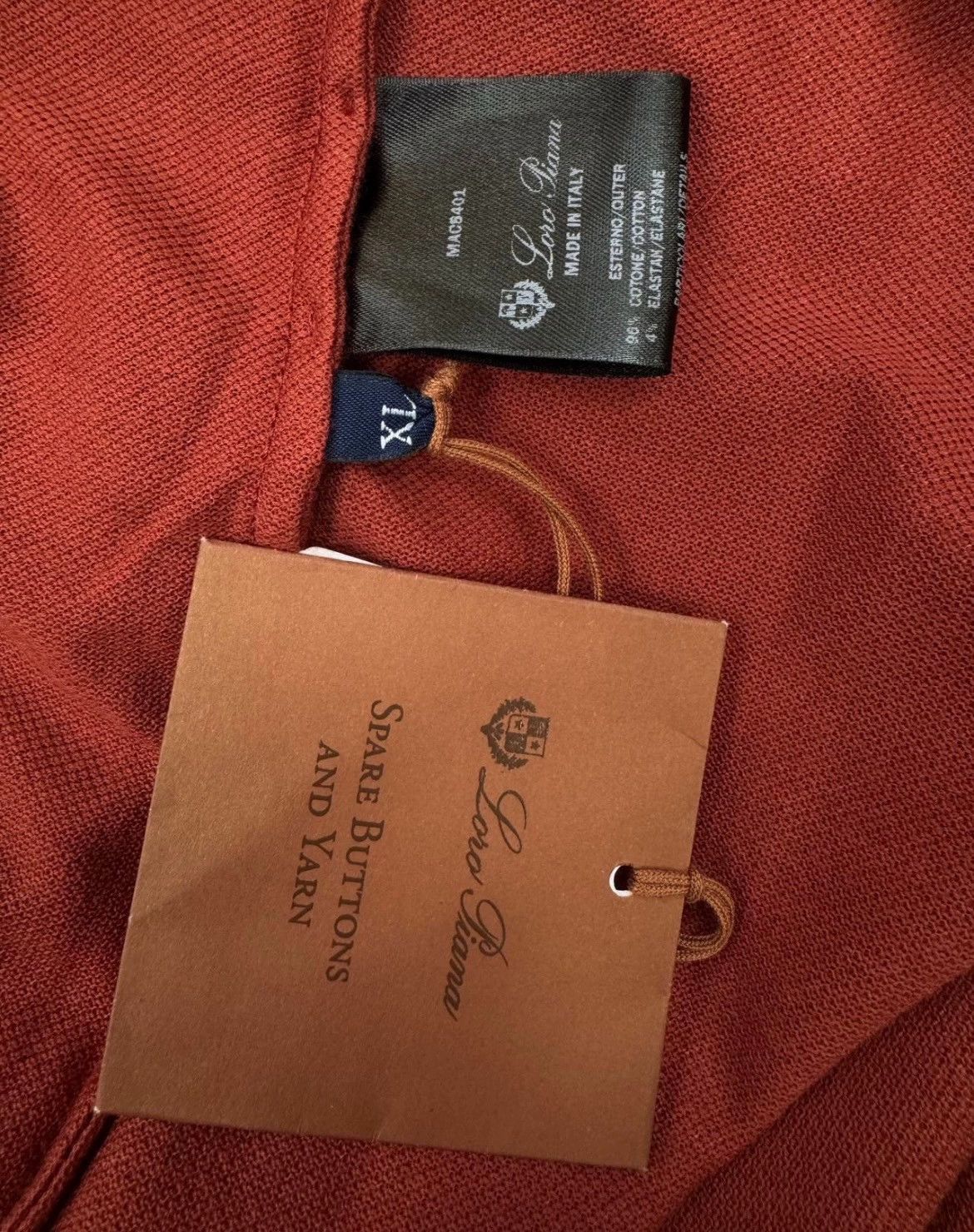 Loro Piana Loro Piana Red Stripe Short-Sleeve Polo - dmc Size US M / EU 48-50 / 2 - 5 Thumbnail