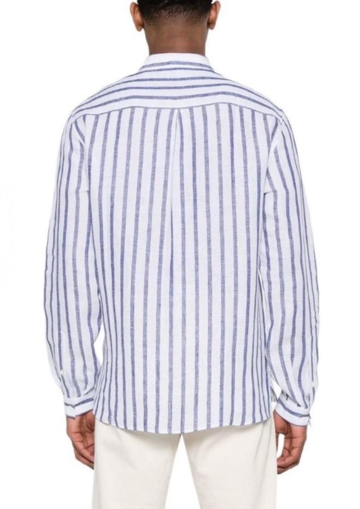 Brunello Cucinelli Brunello Cucinelli Striped Button-Up Shirt - dmc Size US L / EU 52-54 / 3 - 2 Thumbnail