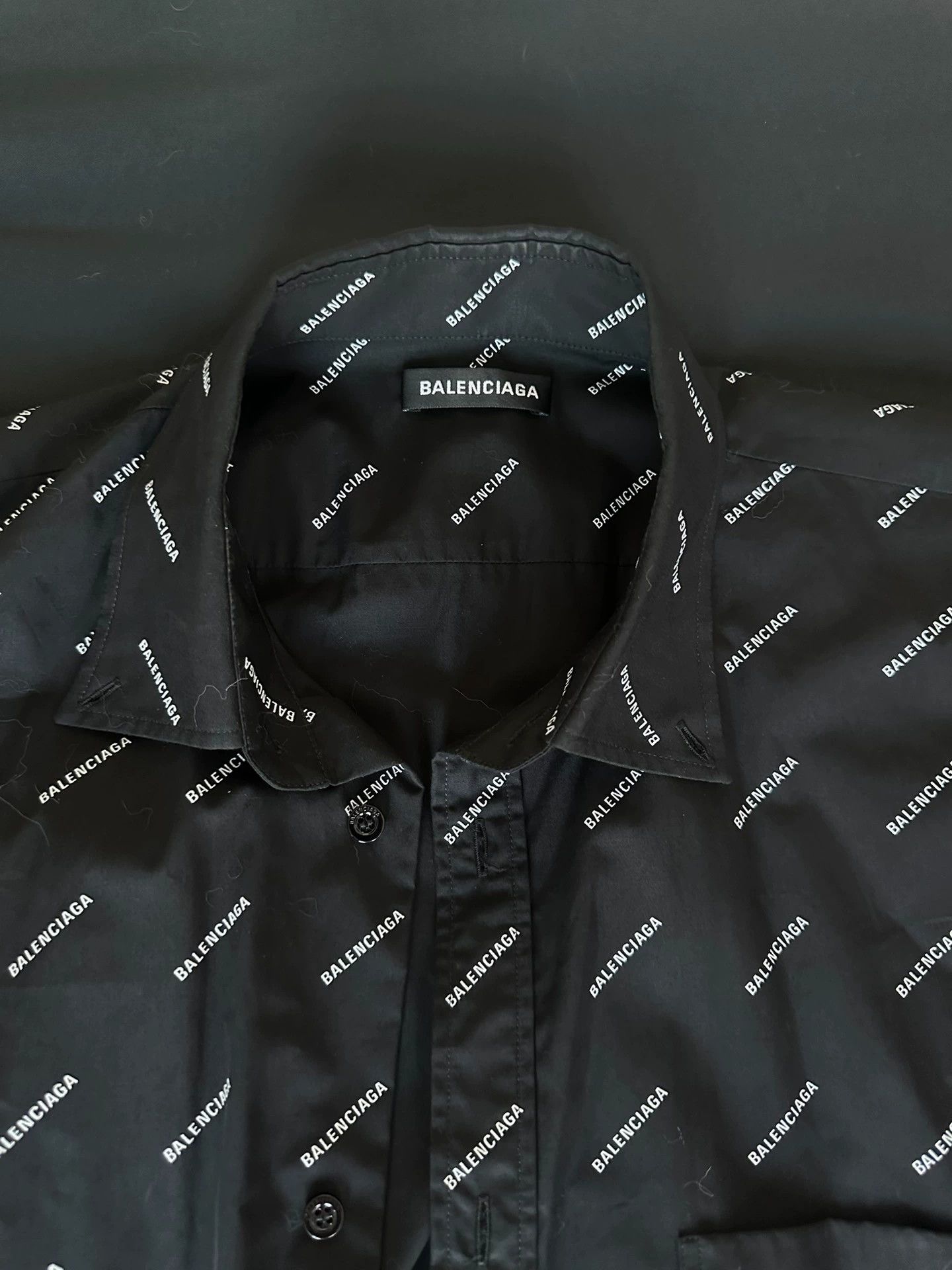 Balenciaga Balenciaga Logo Print Short Sleeve Shirt - dmc Size US S / EU 44-46 / 1 - 2 Thumbnail