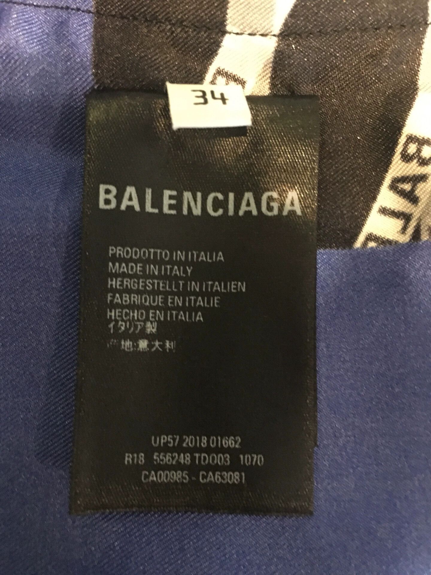 Balenciaga Balenciaga Asymmetric Plaid Shirt Dress - dmc Size US M / EU 48-50 / 2 - 7 Thumbnail