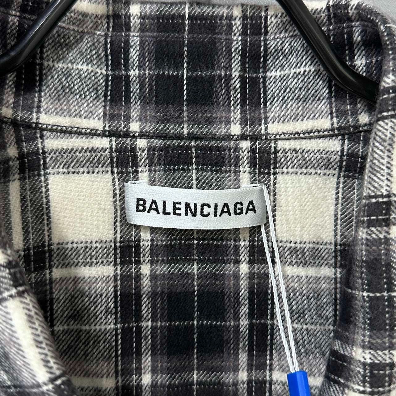 Balenciaga Balenciaga Classic Plaid Shirt - dmc Size US XS / EU 42 / 0 - 5 Thumbnail