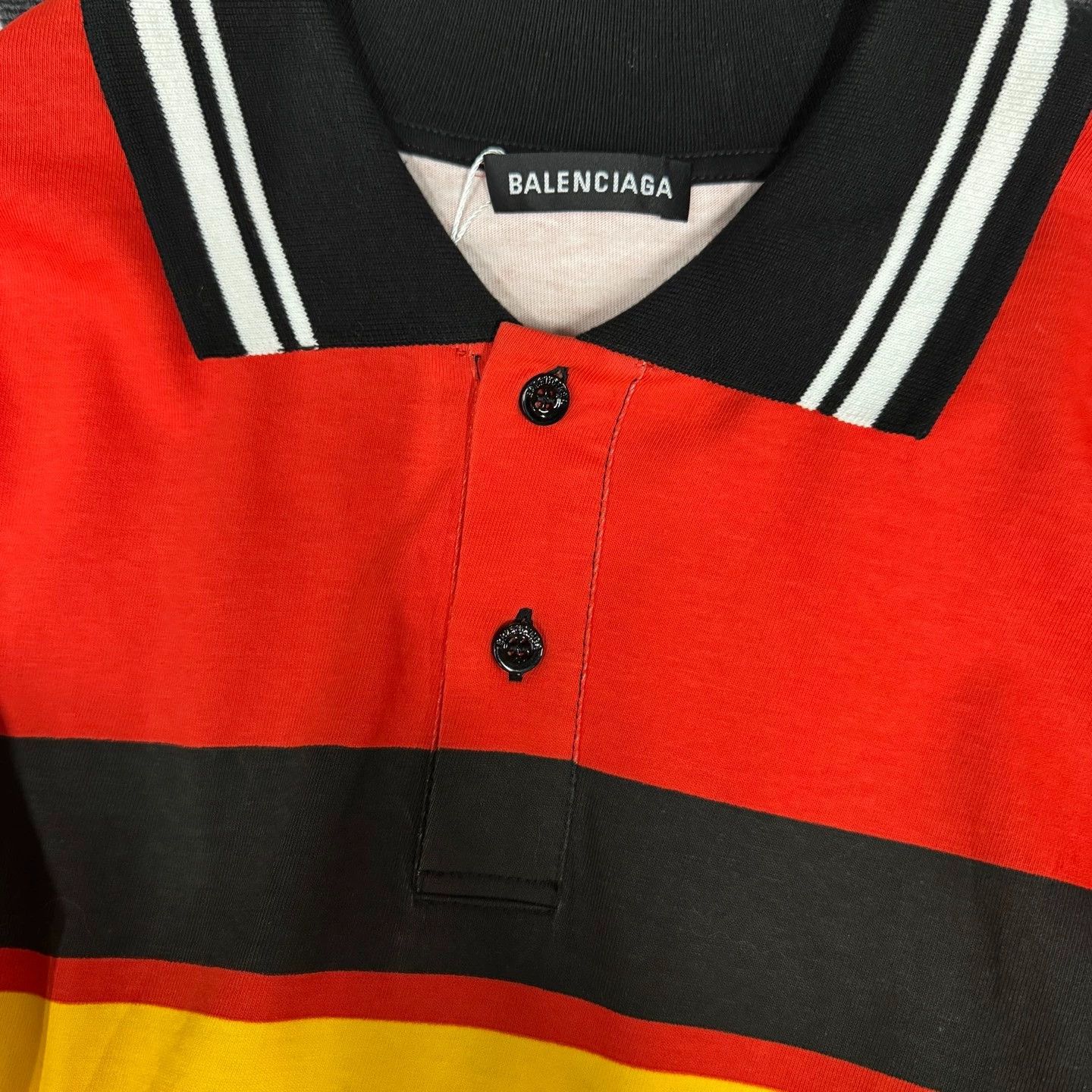 Balenciaga Balenciaga Colorblock Hockey Longsleeve Polo - dmc Size US M / EU 48-50 / 2 - 5 Thumbnail