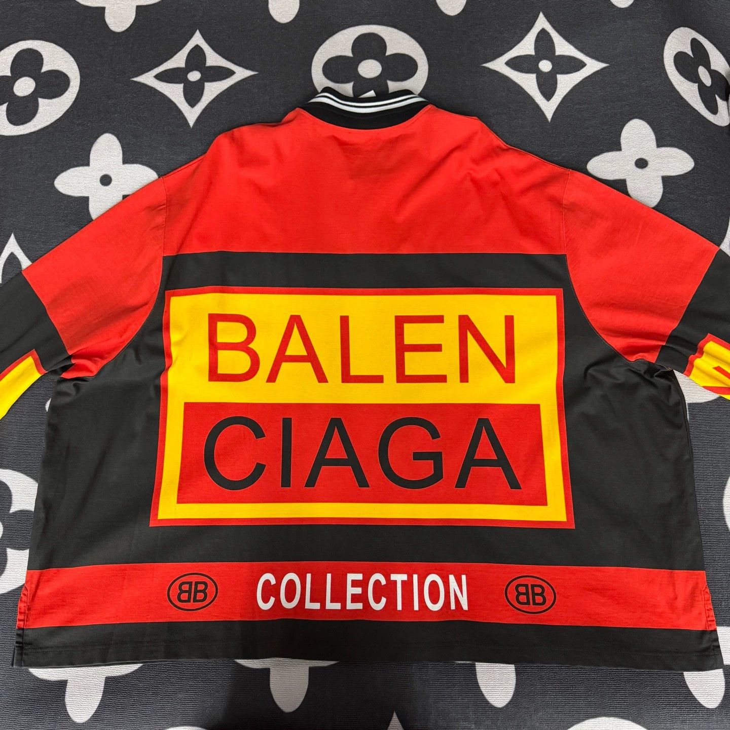 Balenciaga Balenciaga Colorblock Hockey Longsleeve Polo - dmc Size US M / EU 48-50 / 2 - 2 Thumbnail