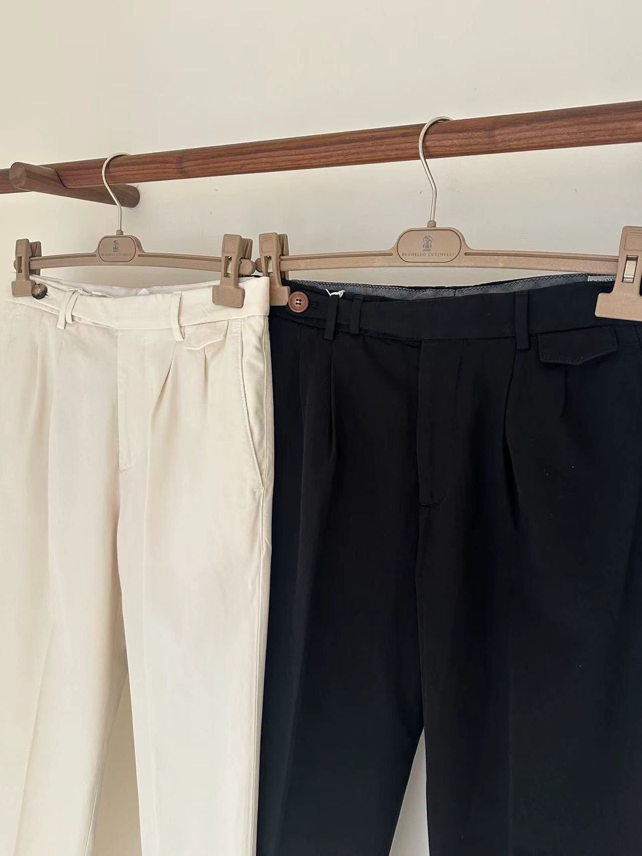 Brunello Cucinelli Brunello Cucinelli Men's Cotton Casual Pants - dmc Size US 31 - 3 Thumbnail