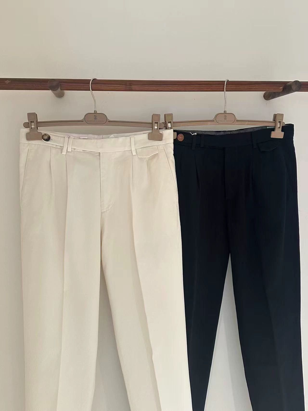 Brunello Cucinelli Brunello Cucinelli Men's Cotton Casual Pants - dmc Size US 31 - 2 Thumbnail