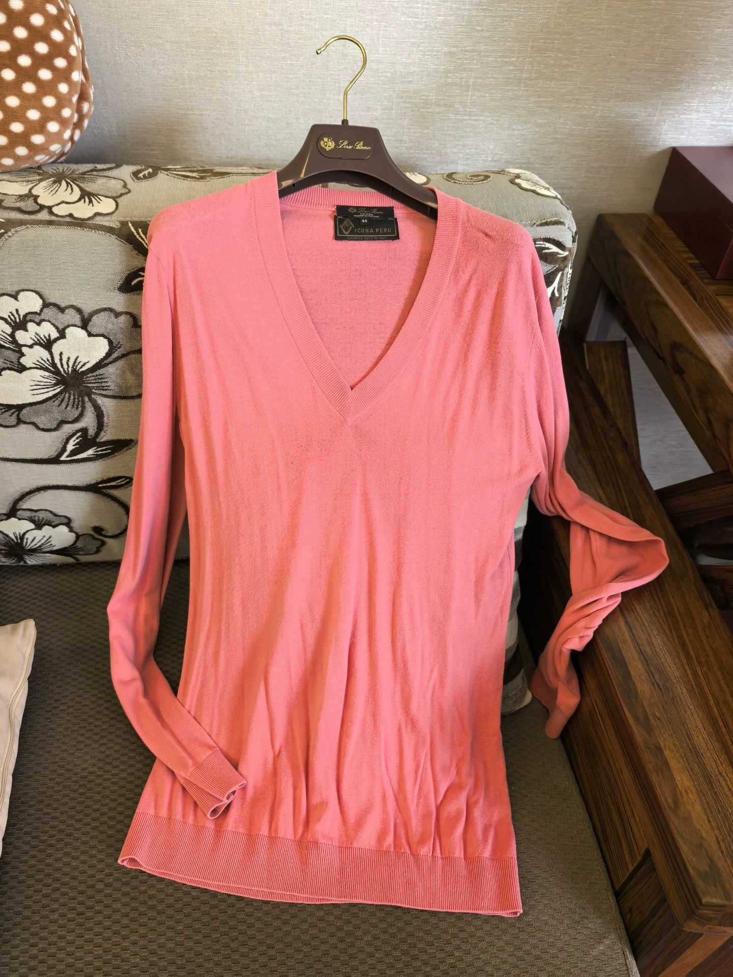 Loro Piana Loro Piana Vicuna Pink Knit Sweater - dmc Size US XL / EU 56 / 4 - 4 Thumbnail
