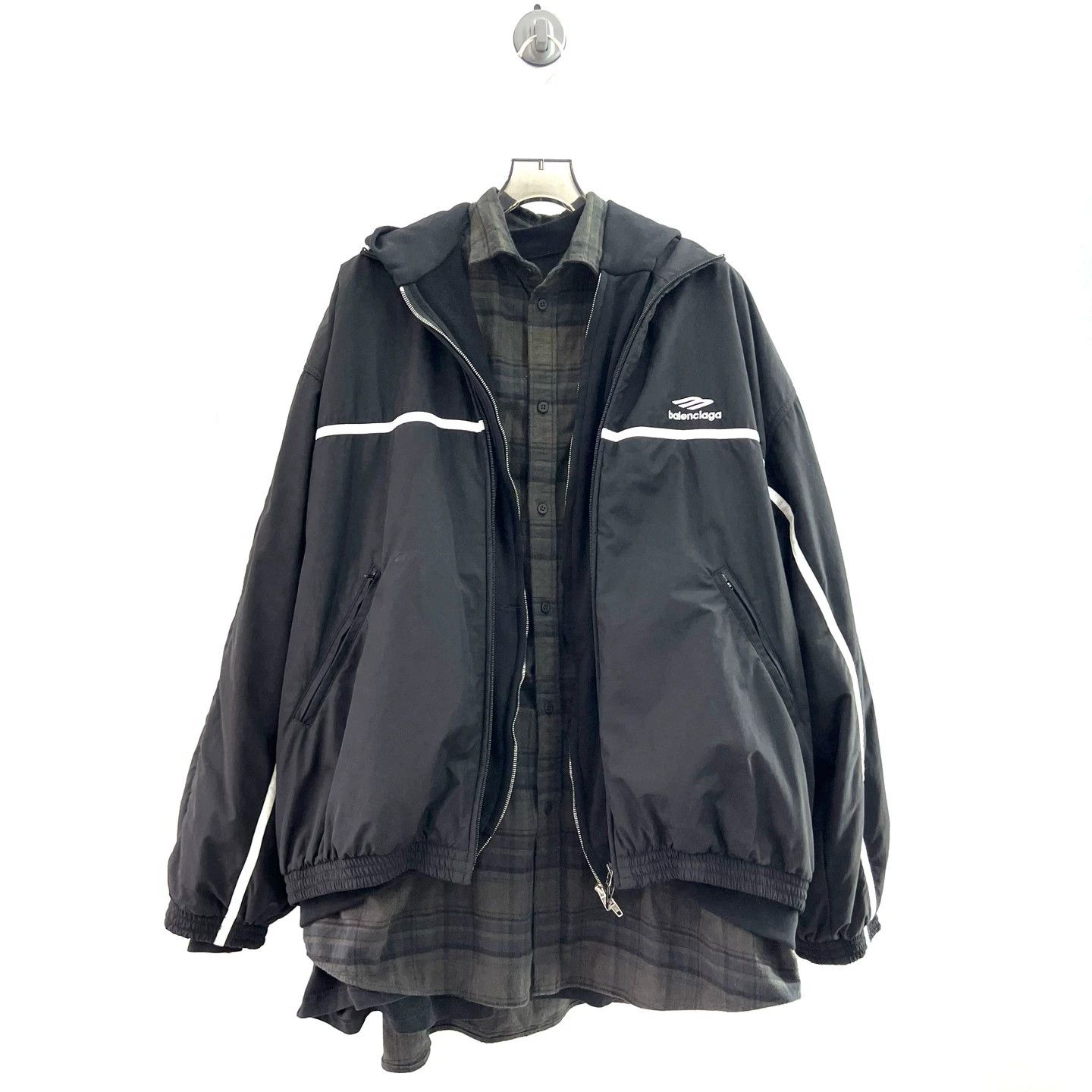 Balenciaga Balenciaga 24FW Reversed Logo Zip Hoodie - dmc Size US S / EU 44-46 / 1 - 3 Thumbnail