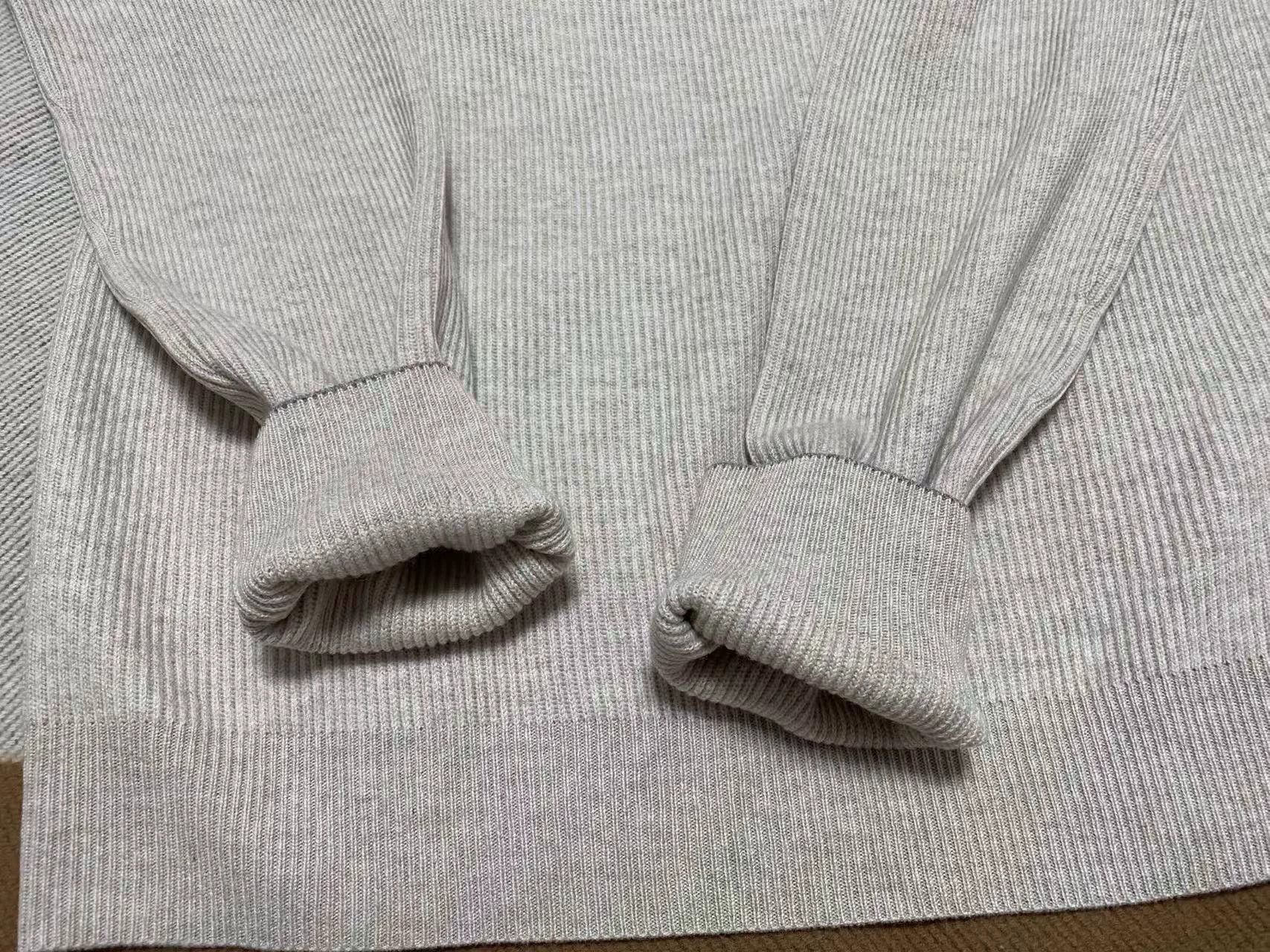 Brunello Cucinelli Brunello Cucinelli Oatmeal Cashmere Sweater - dmc Size US XL / EU 56 / 4 - 9 Thumbnail