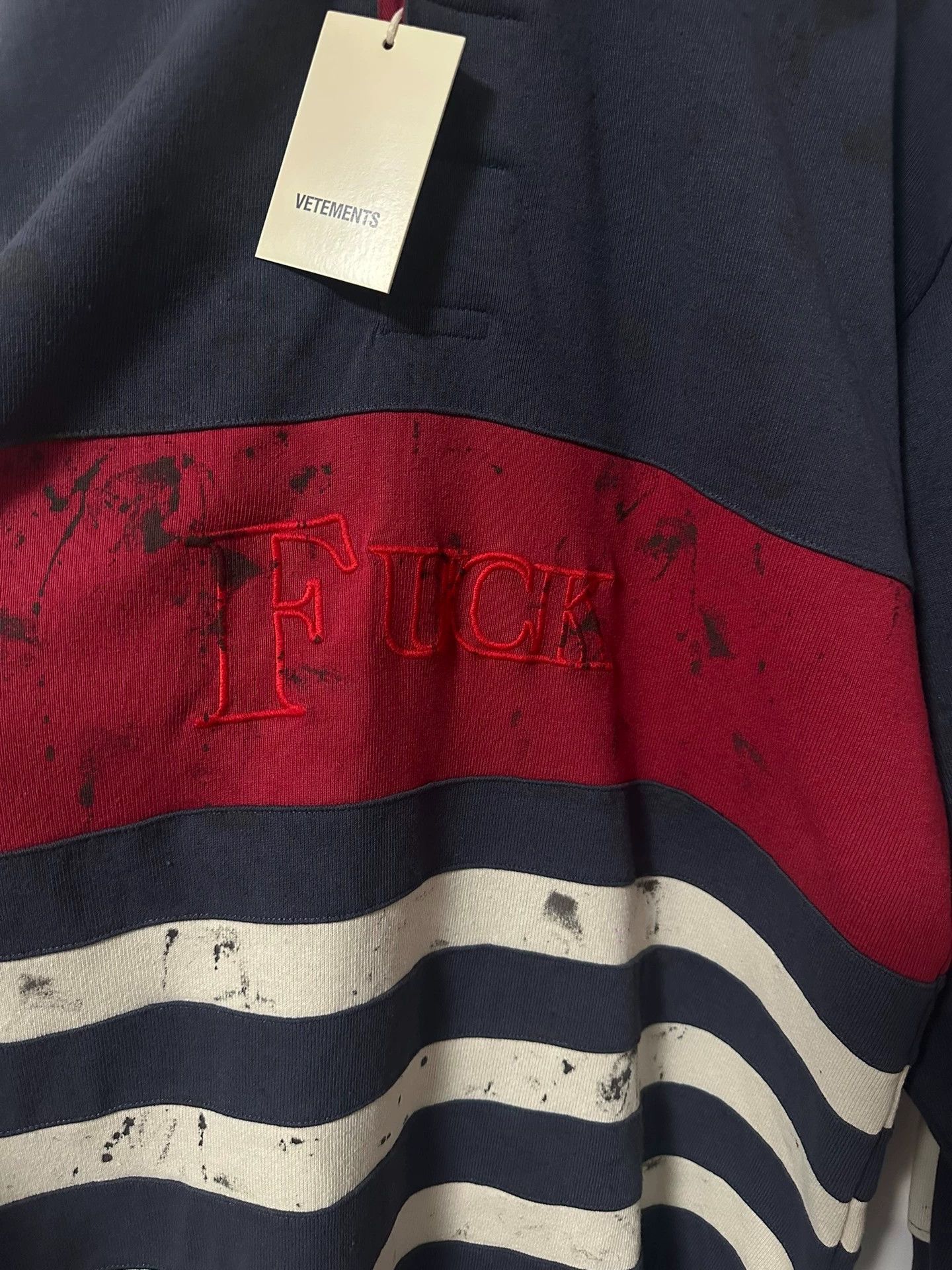 Vetements Vetements 18FW Distressed Spliced Polo - dmc Size US S / EU 44-46 / 1 - 2 Thumbnail