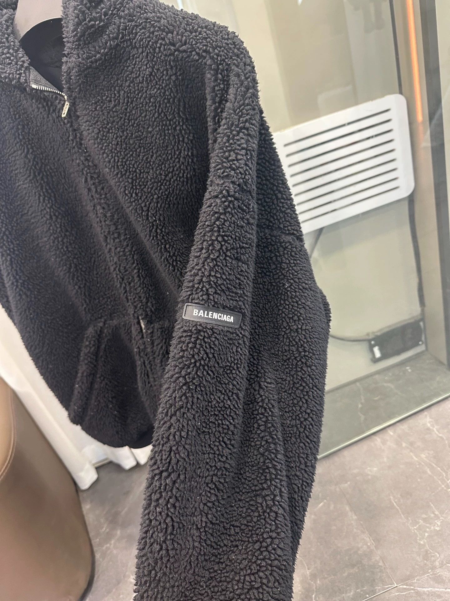 Balenciaga Balenciaga Black Lamb Wool Coat - dmc Size US L / EU 52-54 / 3 - 3 Thumbnail